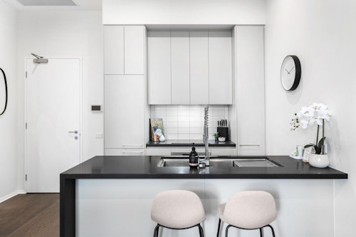Kitchen - Two  Bedroom Apartment - Kerridge Street Apartments - Canberra - Urban Rest