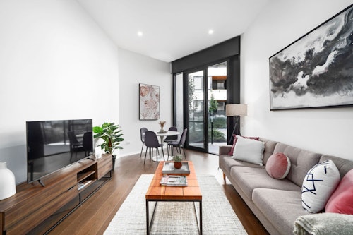 Lounge  - Two  Bedroom Apartment - Kerridge Street Apartments - Canberra - Urban Rest