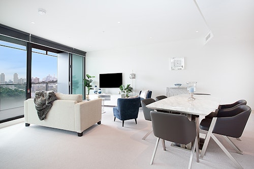 Living area - Two Bedroom Apartment - Urban Rest - The Infinity Apartments - Sydney
