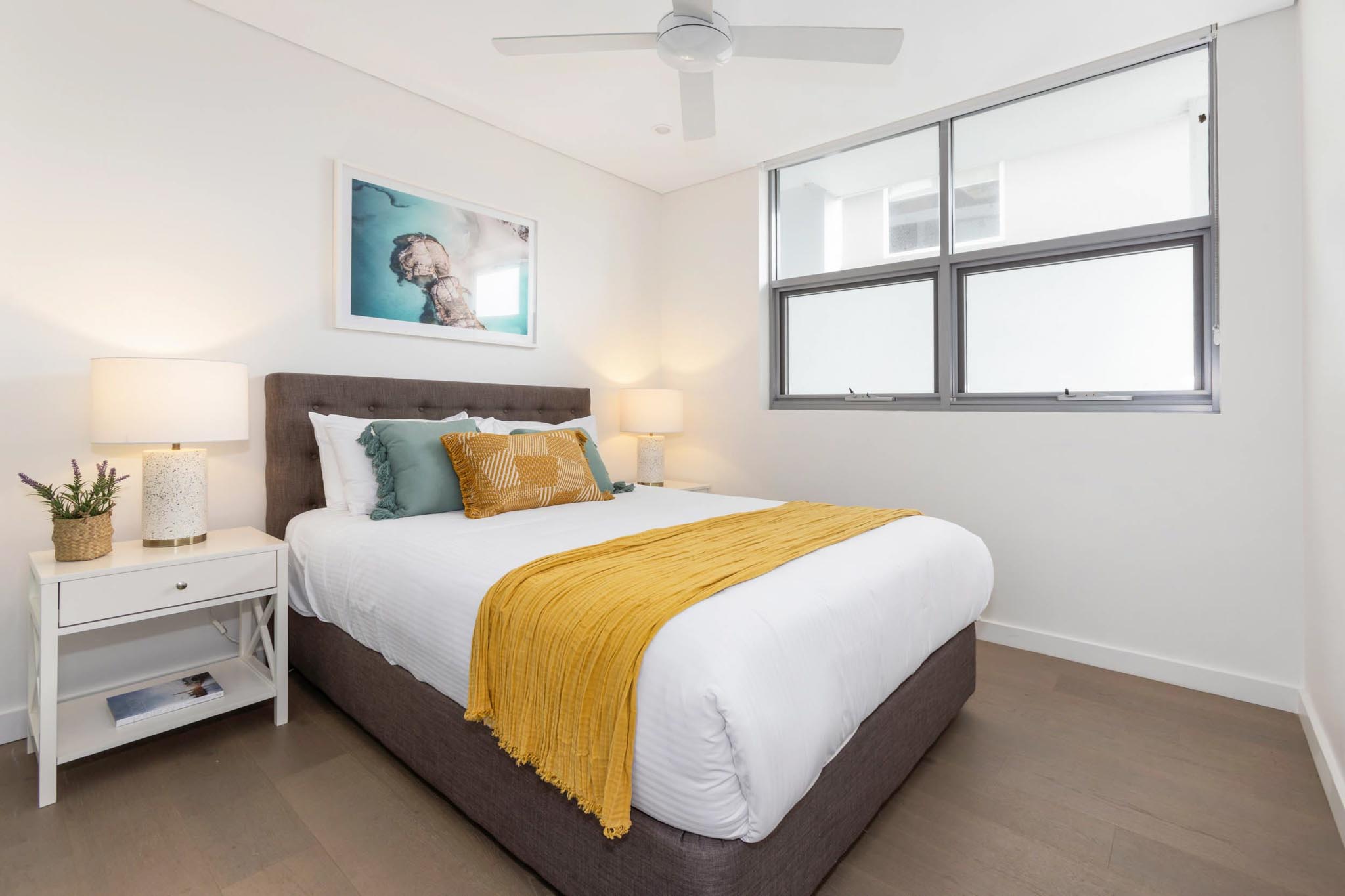 Bedroom - One Bedroom Apartment - Urban Rest - Azure Apartments - Sydney