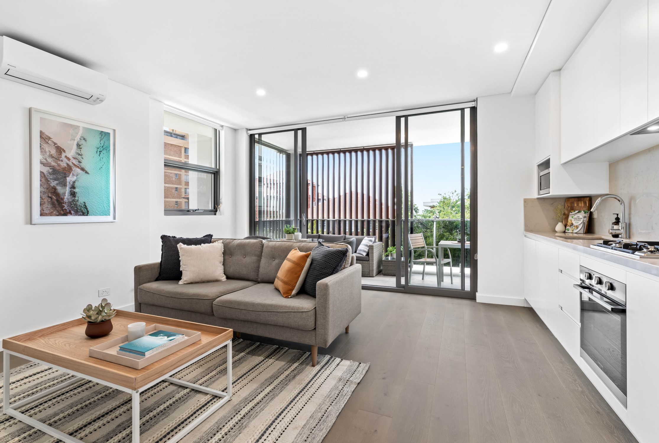 Living Room - One Bedroom No Parking Apartment - Urban Rest - Azure Apartments - Sydney