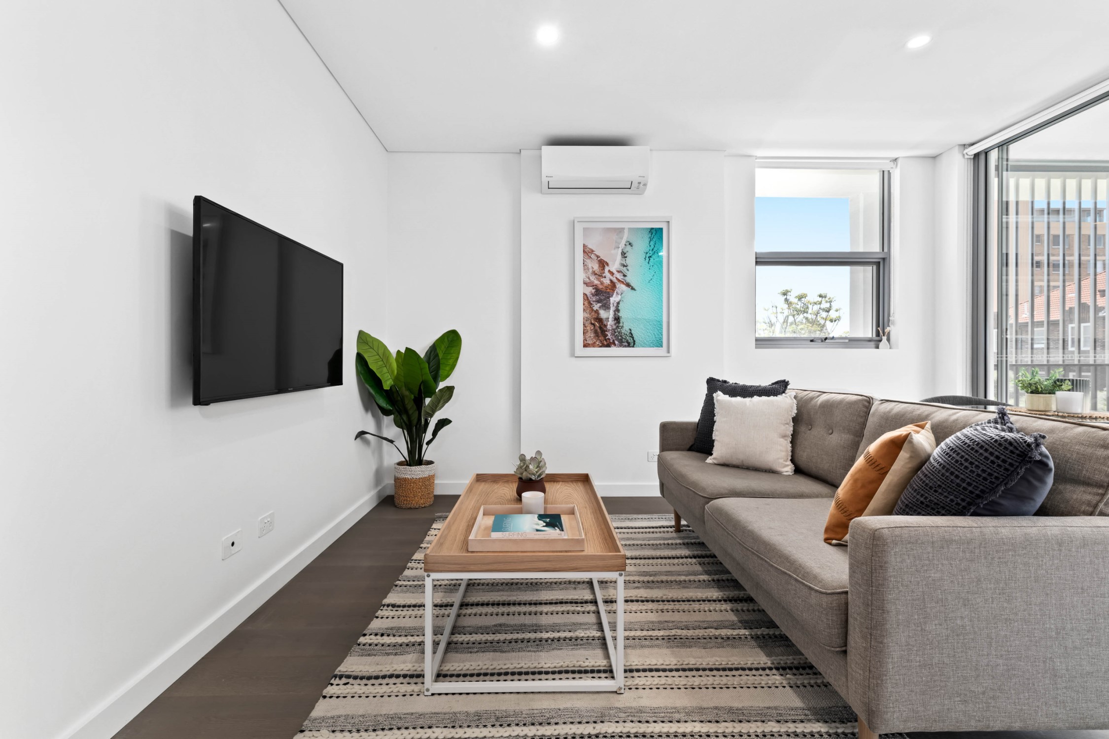 Lounge - One Bedroom No Parking Apartment - Urban Rest - Azure Apartments - Sydney