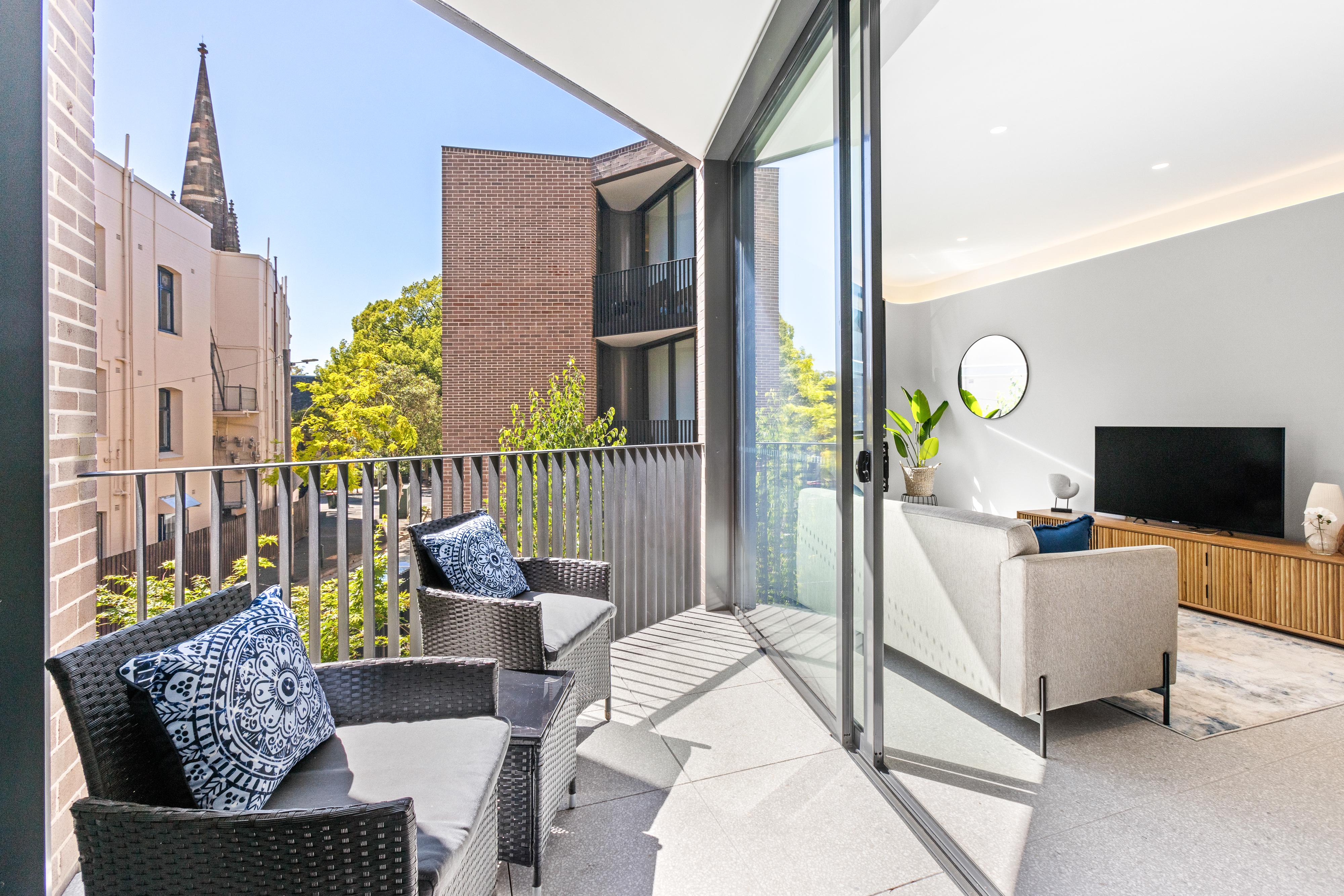 Balcony - One Bedroom Apartment - Urban Rest - The 249 Apartments - Sydney