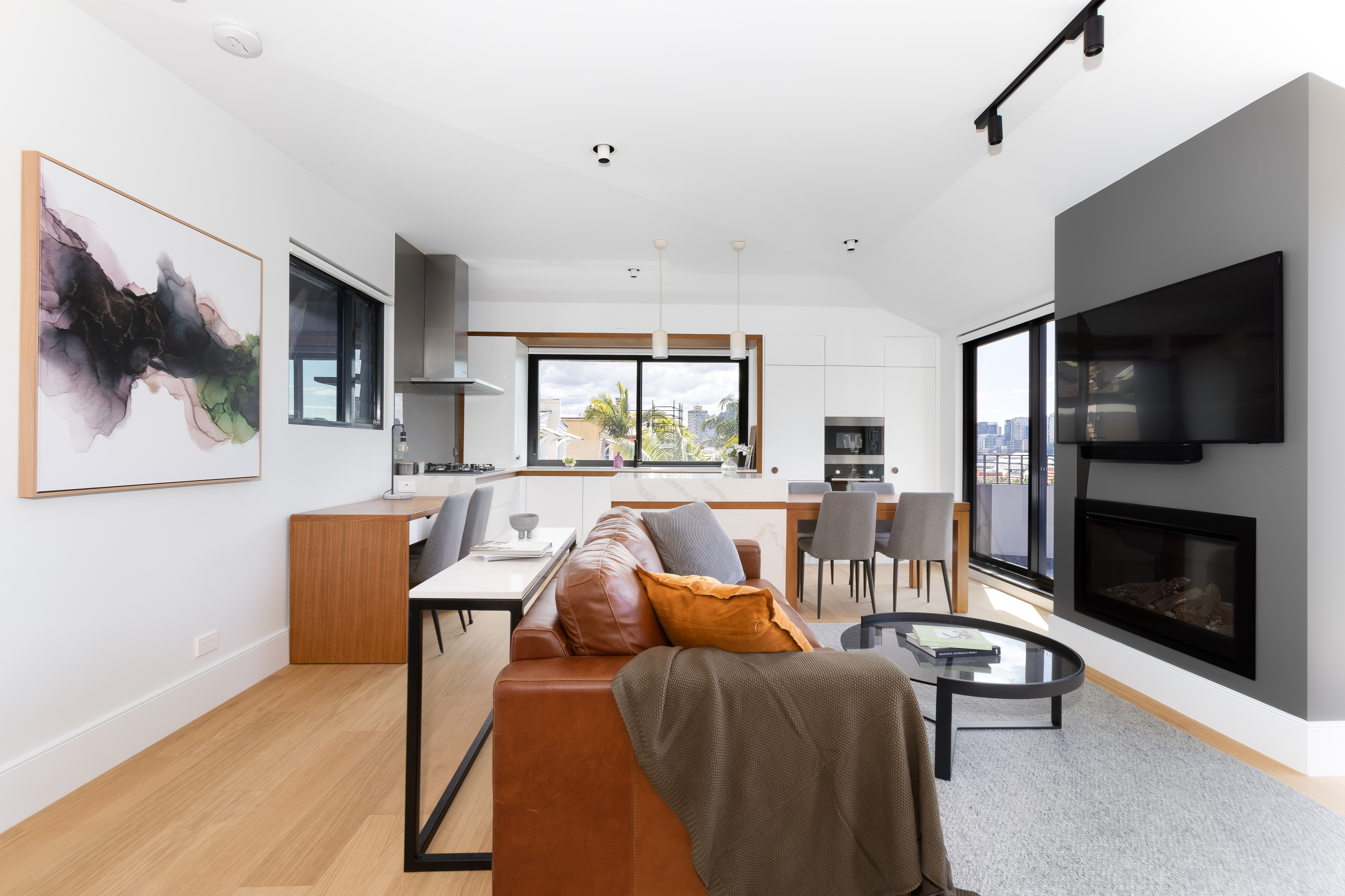 Living Area - Two Bedroom Penthouse - Urban Rest - Barangaroo Park Apartments - Sydney