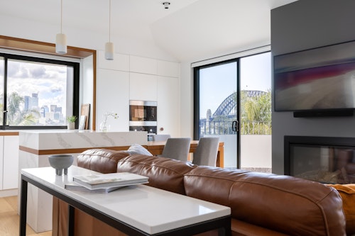 Lounge Views - Two Bedroom Penthouse - Urban Rest - Barangaroo Park Apartments - Sydney