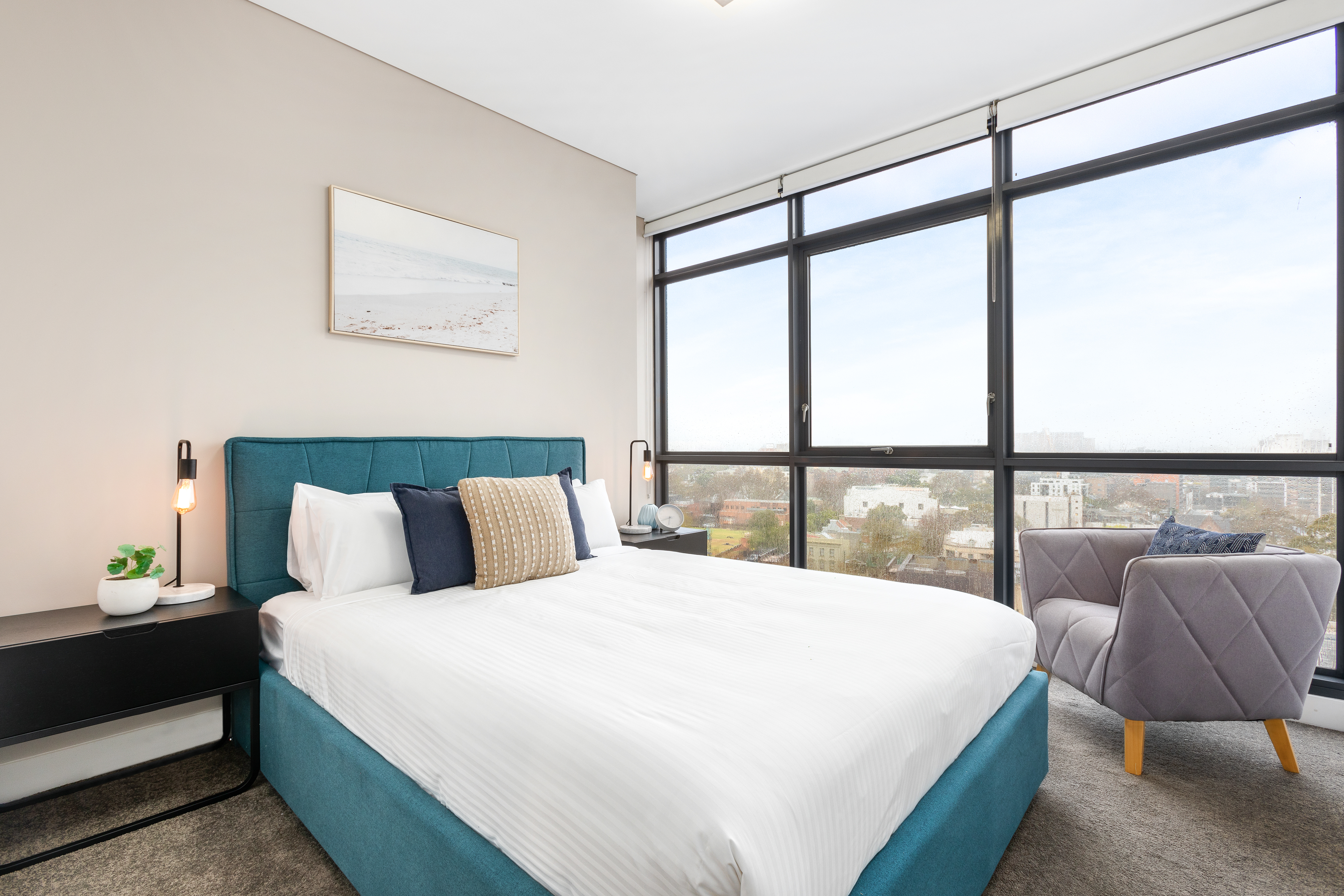 Bedroom 1 - Two Bedroom (QQ) Apartment - Urban Rest - Alta Apartments - Sydney