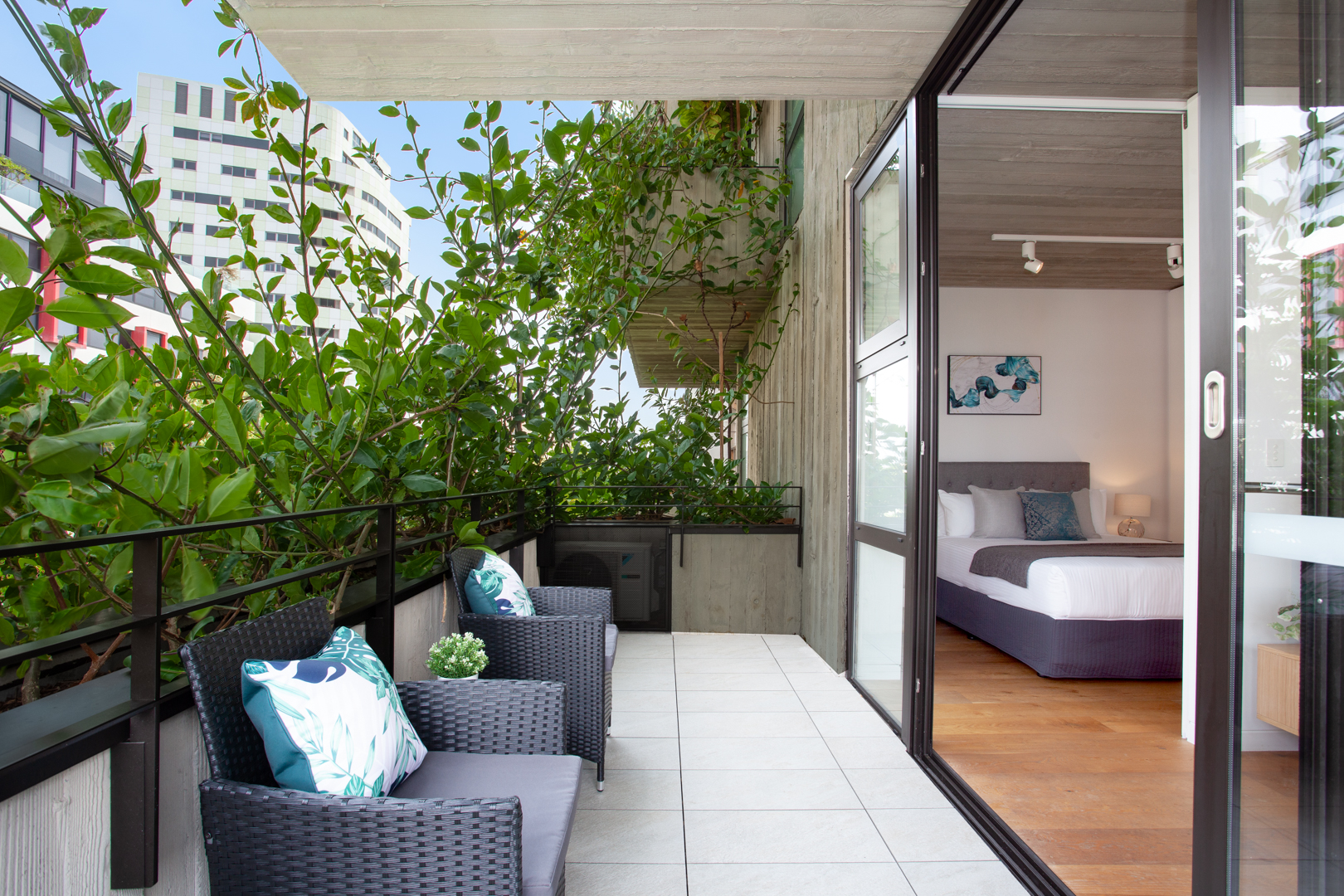 Balcony 2 - One Bedroom Apartment - Urban Rest - Short Lane Apartments - Sydney