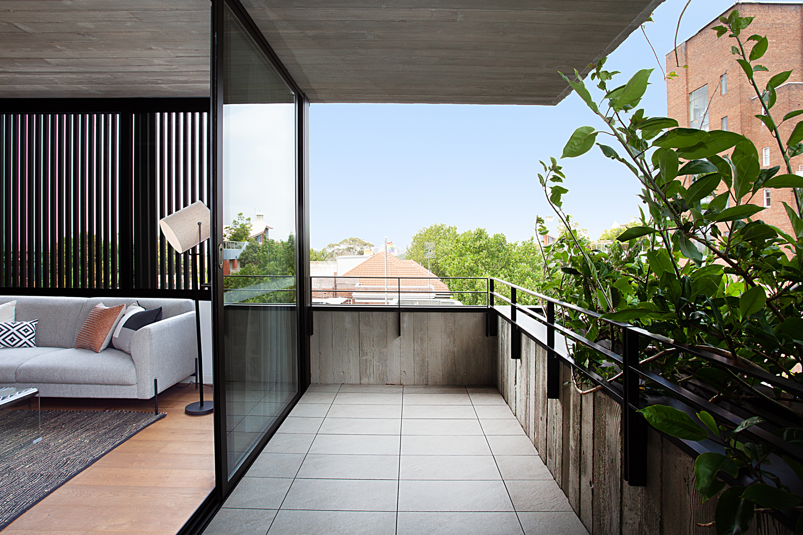 Balcony - One Bedroom Apartment - Urban Rest - Short Lane Apartments - Sydney