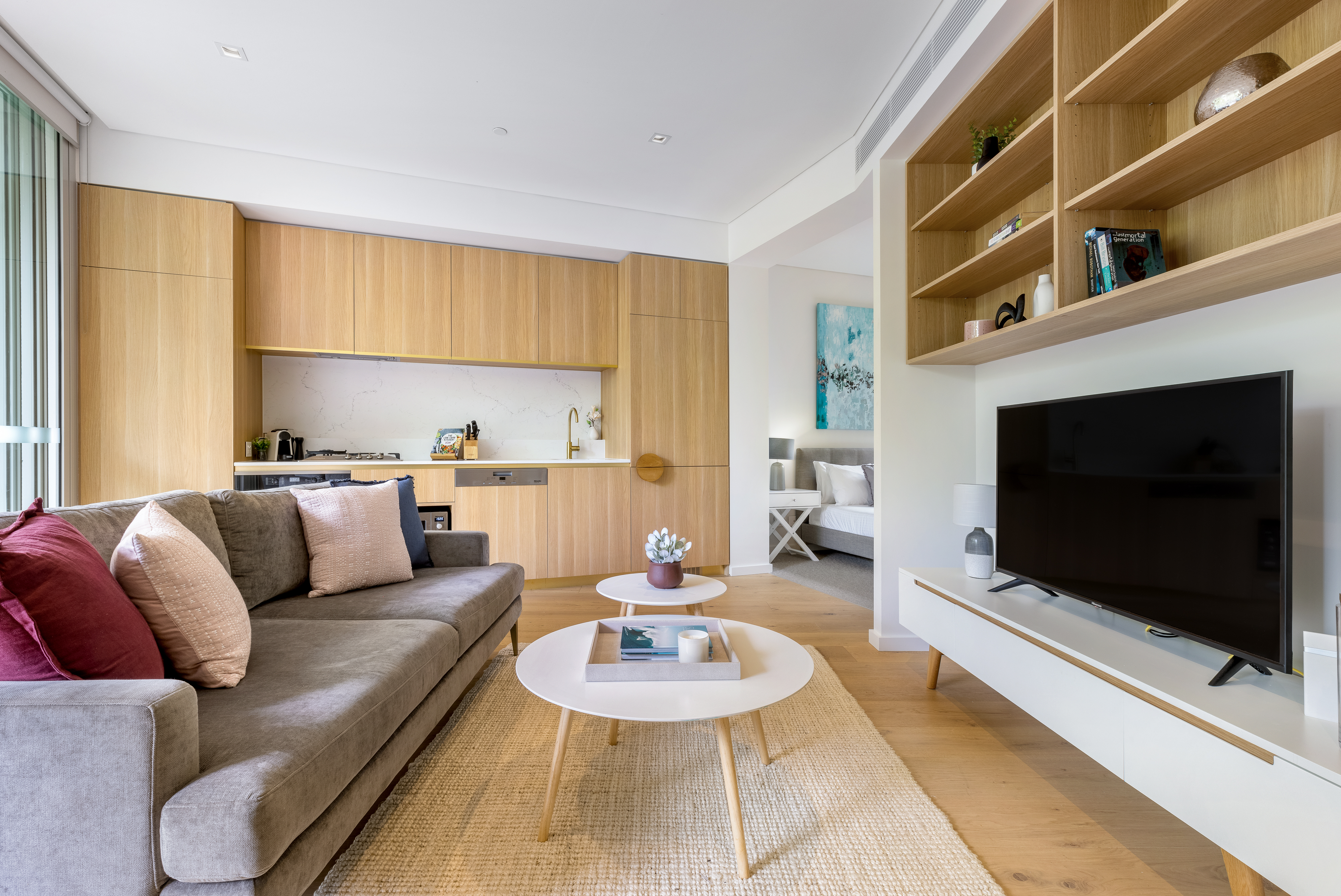 Living Area - One Bedroom Studio Apartment - Urban Rest - Calibre Apartments - Sydney