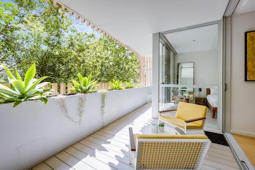 Balcony - Two Bedroom Apartment - Urban Rest - Calibre Apartments - Sydney
