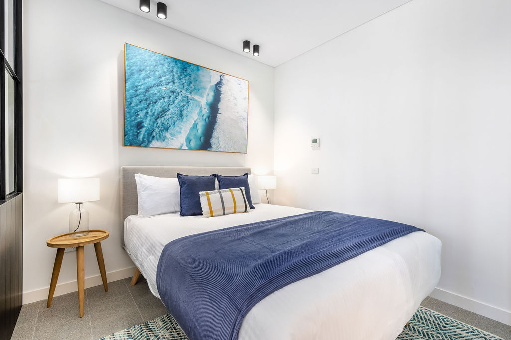 Bedroom 1 - One Bedroom Studio Apartment - Urban Rest - The Surry Apartments - Sydney
