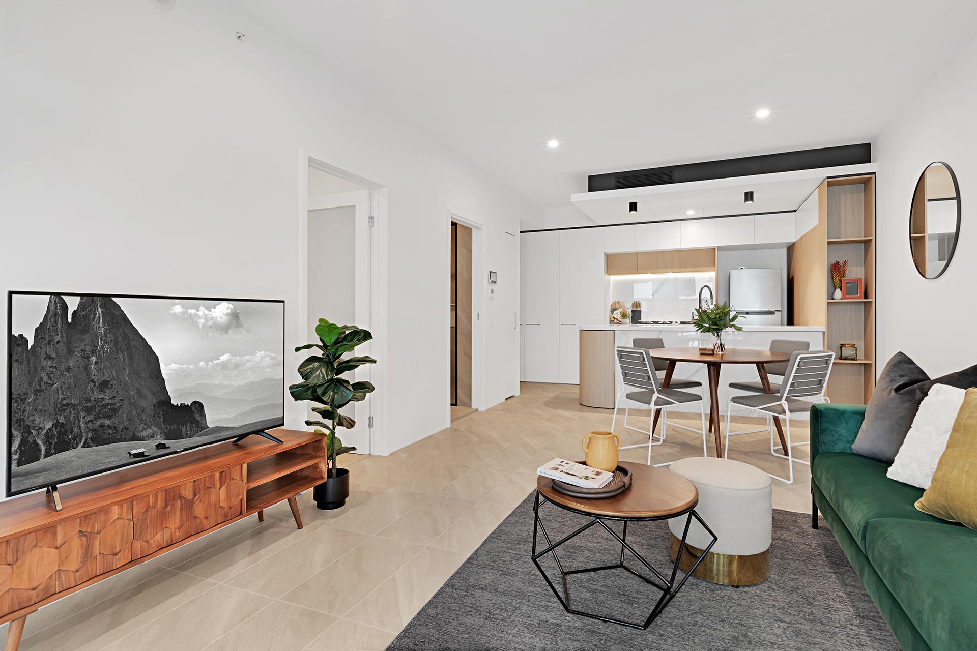 Living Area - One Bedroom Apartment - Urban Rest - Halo Apartments - Brisbane