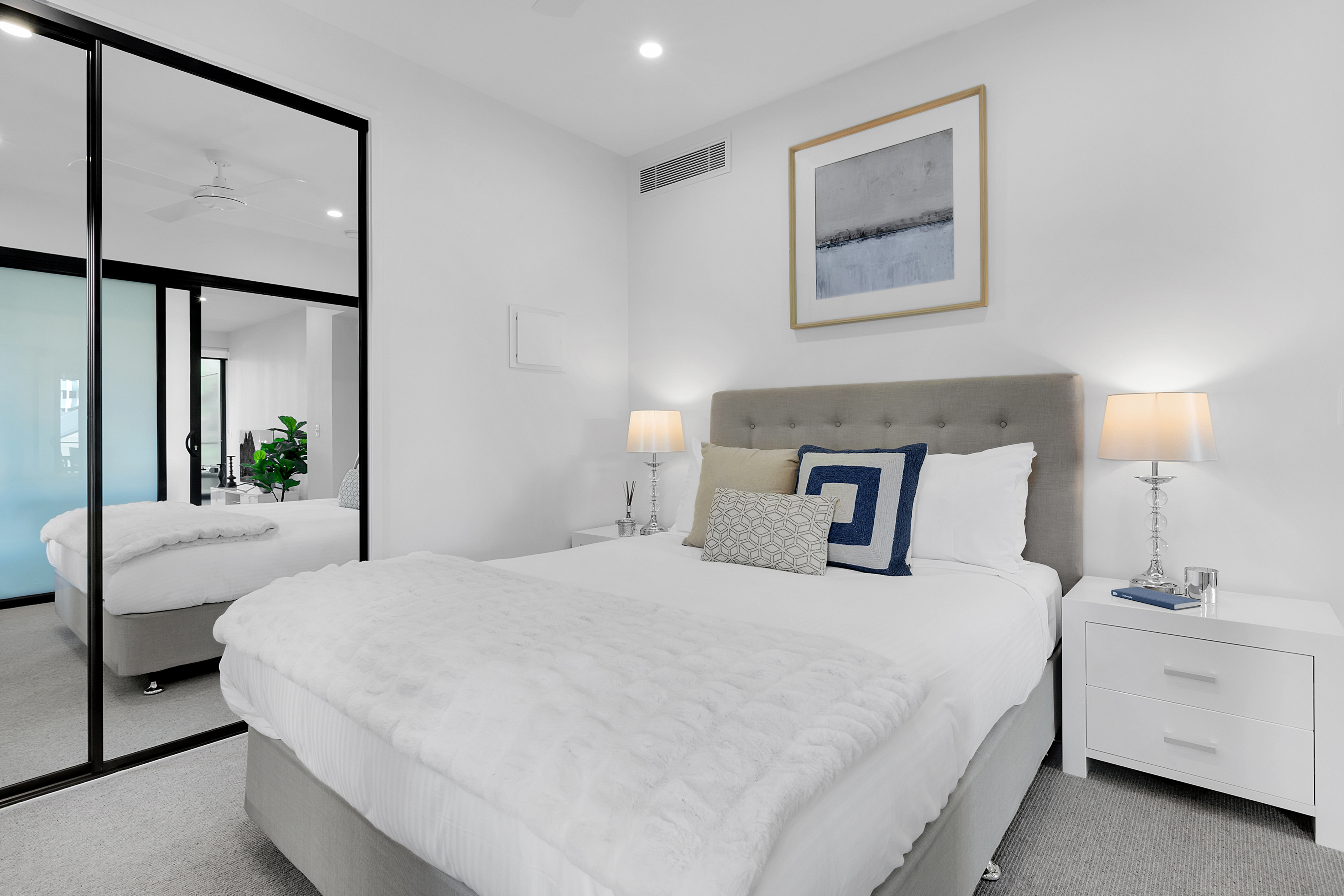 Bedroom - One Bedroom Apartment - Urban Rest - The Monterey Apartments - Brisbane
