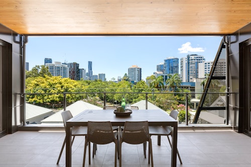 Balcony - Three Bedroom Apartment - Urban Rest - The Monterey Apartments - Brisbane