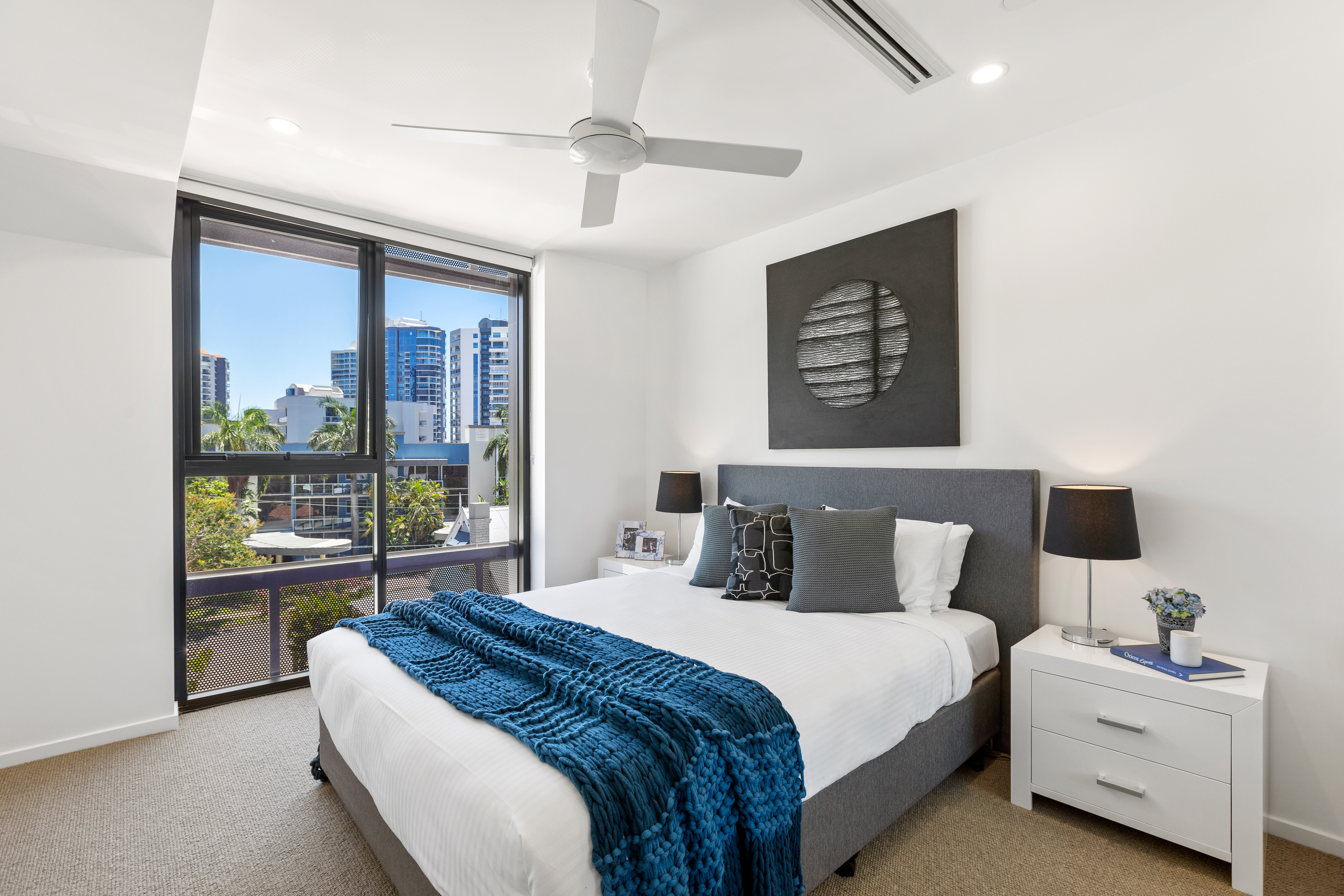 Bedroom - Three Bedroom Apartment - Urban Rest - The Monterey Apartments - Brisbane