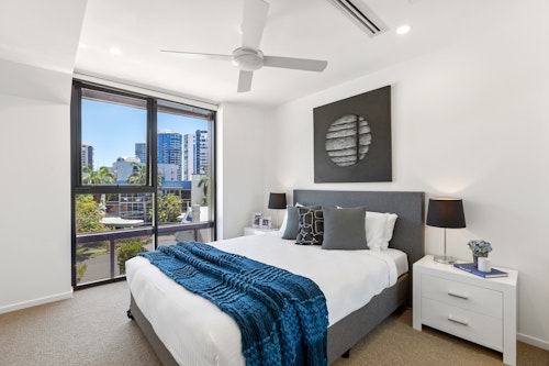 Bedroom - Three Bedroom Apartment - Urban Rest - The Monterey Apartments - Brisbane