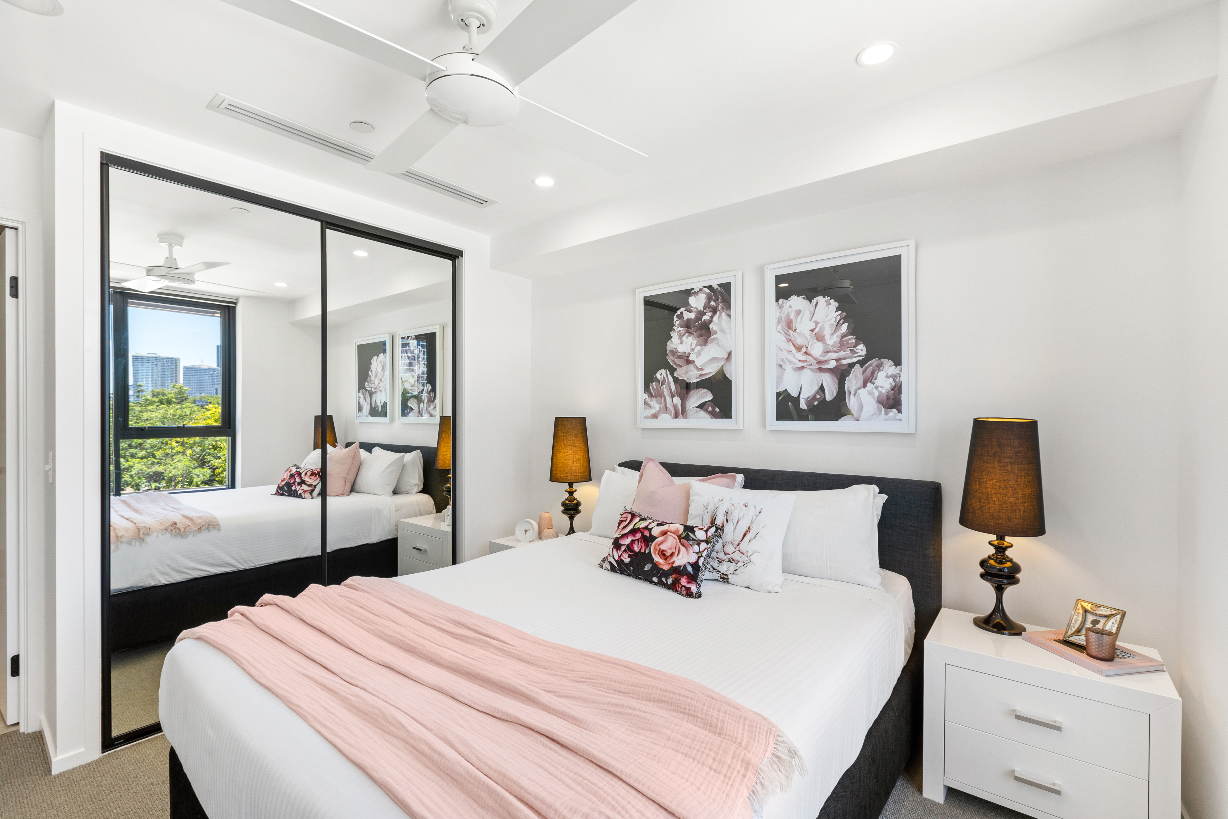 Bedroom 2 - Three Bedroom Apartment - Urban Rest - The Monterey Apartments - Brisbane