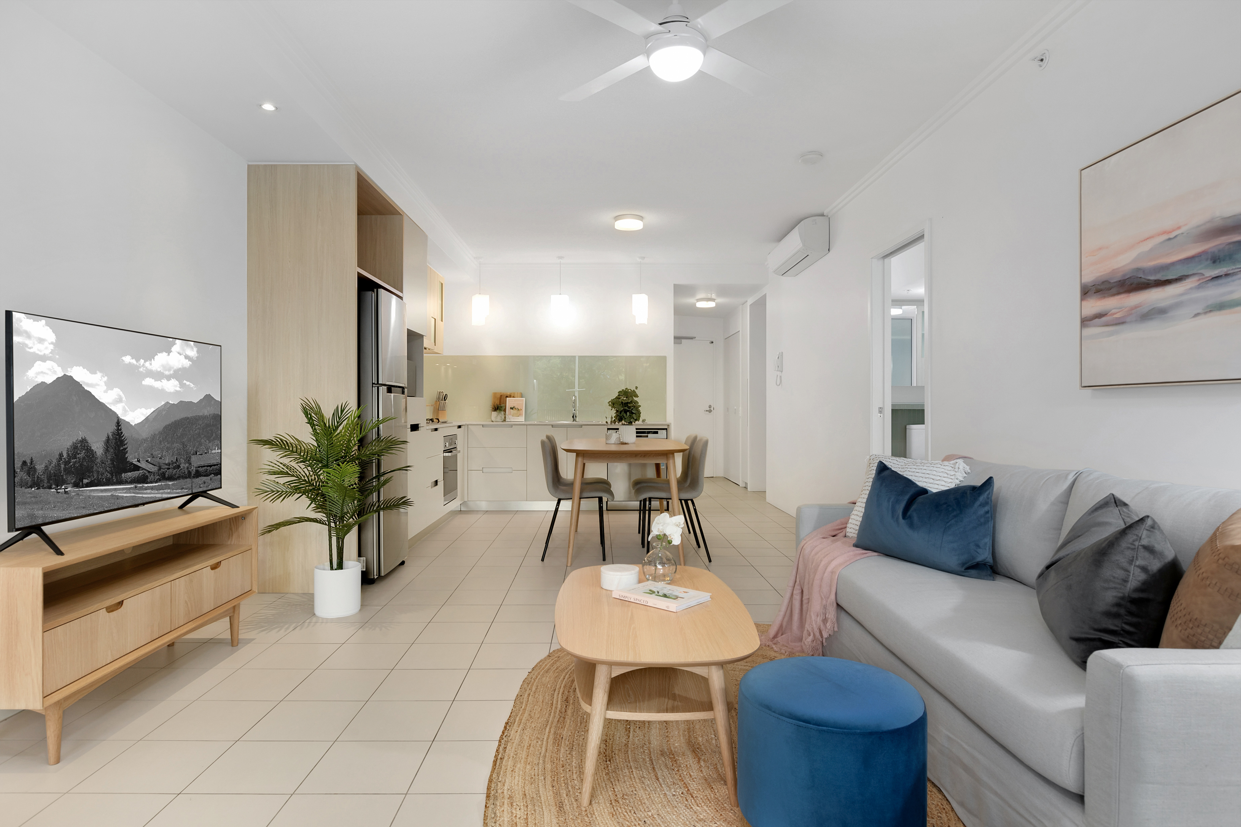 Lounge - Two Bedroom Apartment - Urban Rest - Urban Edge Apartments - Brisbane