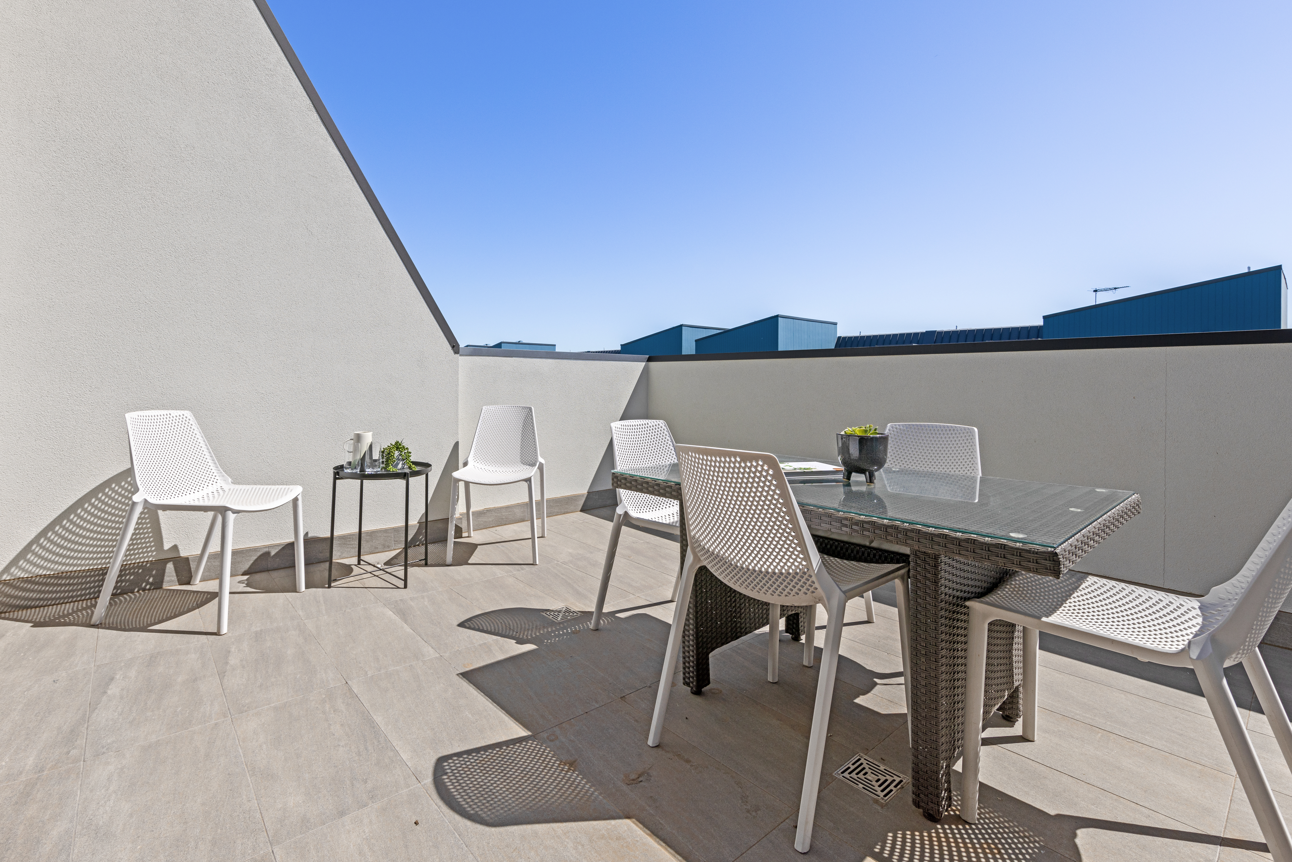 Balcony - Three Bedroom Apartment - Urban Rest - Hobart Lane Apartments - Adelaide