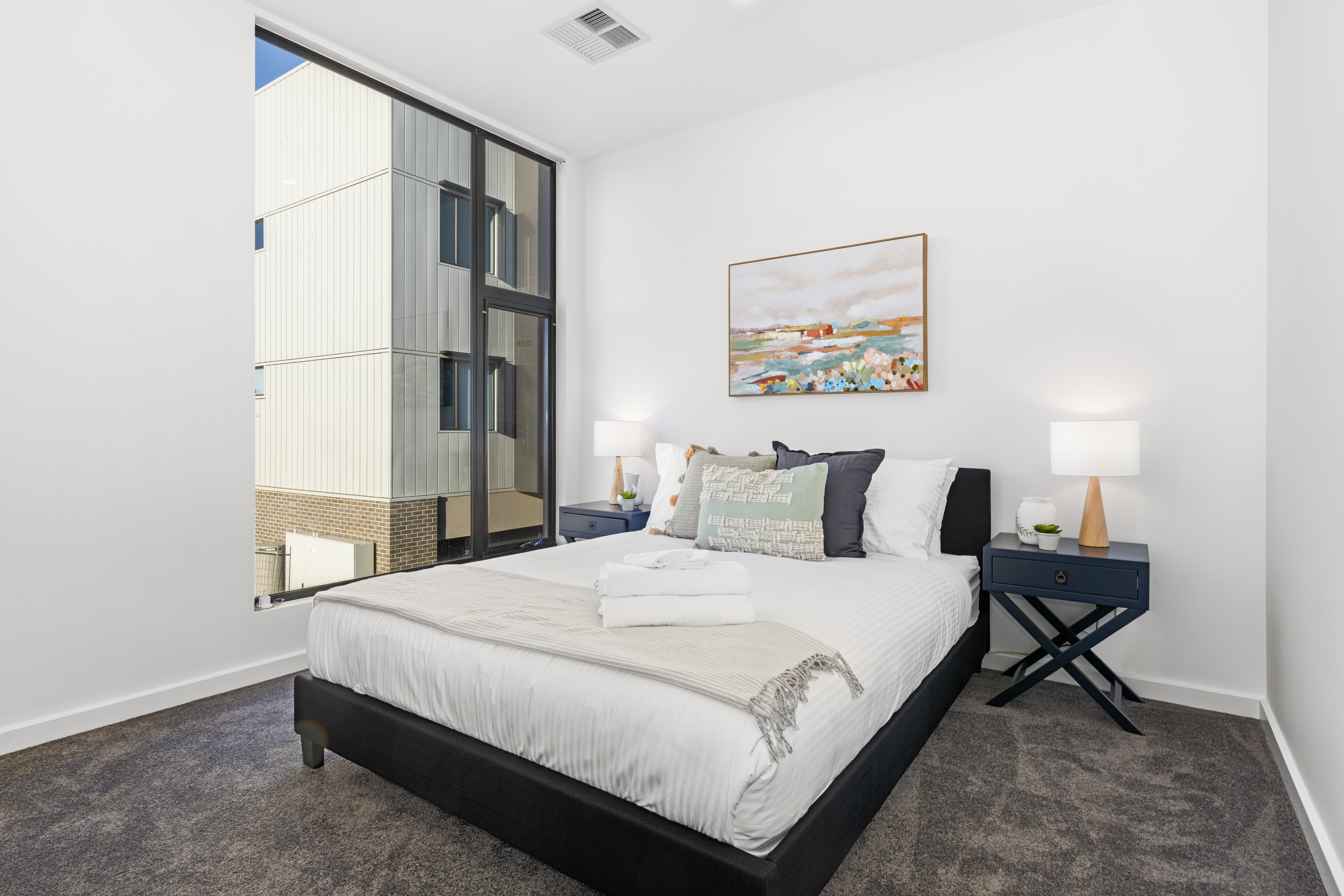 Bedroom 2 - Three Bedroom Apartment - Urban Rest - Hobart Lane Apartments - Adelaide