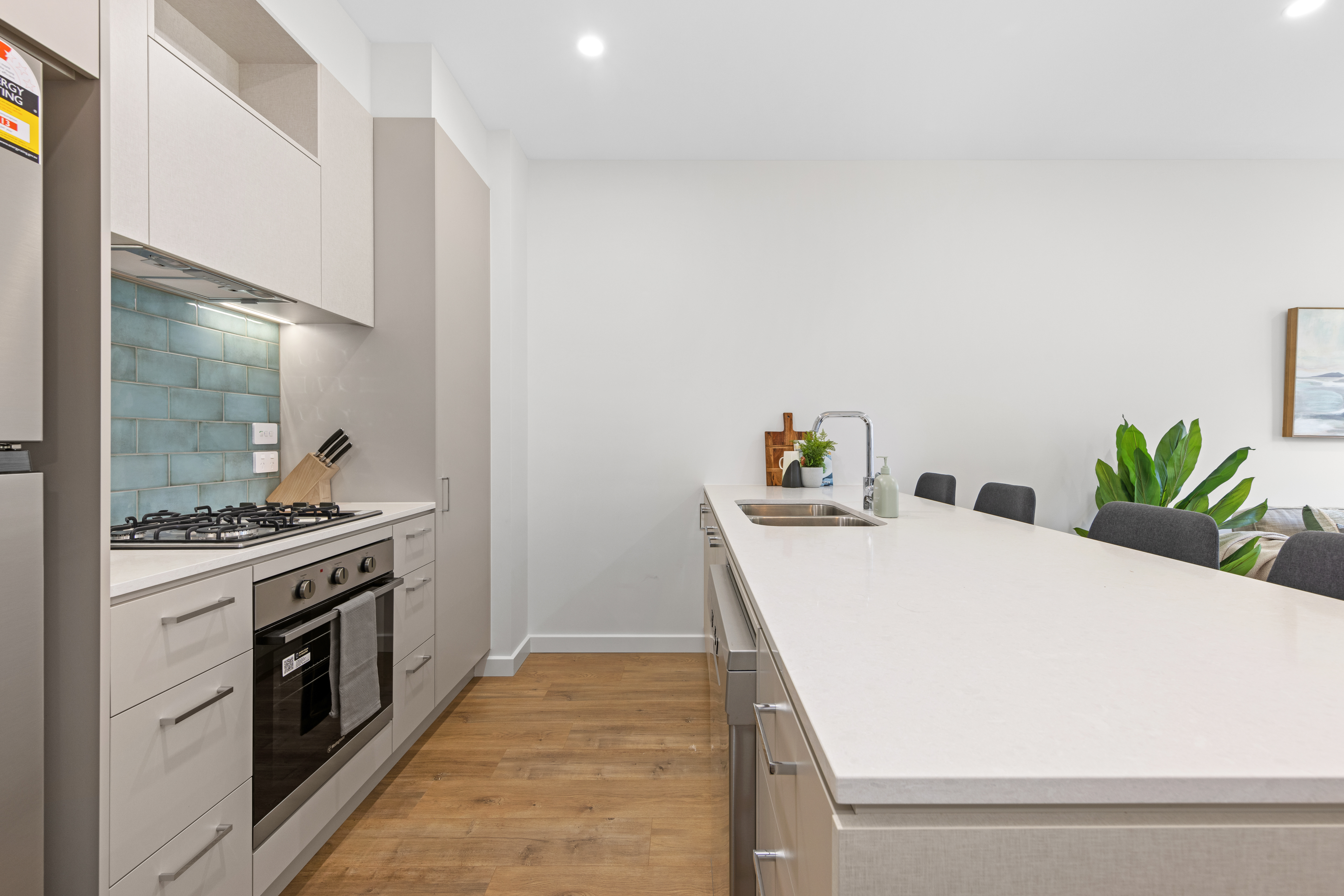 Kitchen - Three Bedroom Apartment - Urban Rest - Hobart Lane Apartments - Adelaide