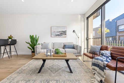 Lounge - Three Bedroom Apartment - Urban Rest - Hobart Lane Apartments - Adelaide