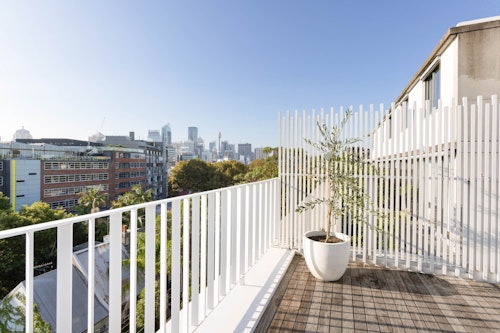 Rooftop Terrace View - One Bedroom Apartment at - The Chromatic Apartments - Urban Rest - Sydney