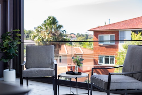 Balcony - One Bedroom Apartment - Urban Rest - The Horizon Apartments - Randwick