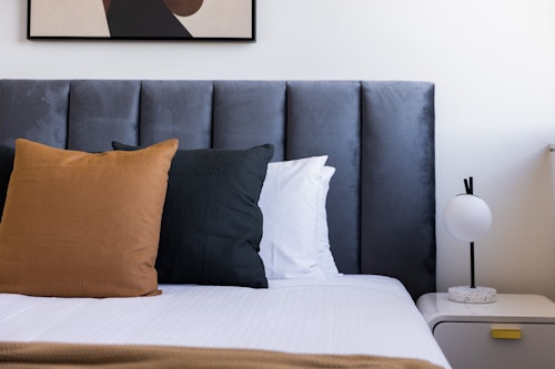 Bedroom Detail - One Bedroom Apartment - Urban Rest - The Horizon Apartments - Randwick