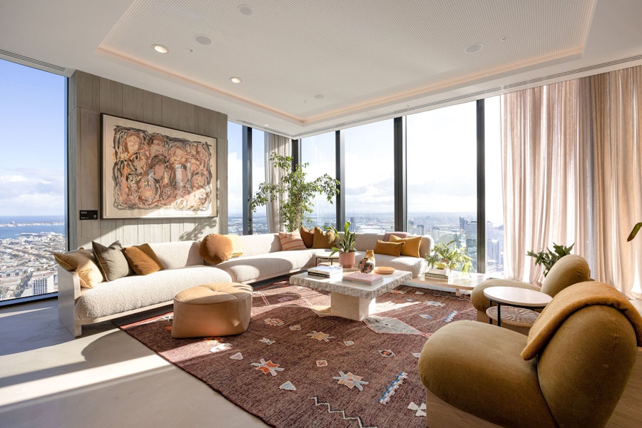 Lounge Area at Home Southbank by Urban Rest, Melbourne