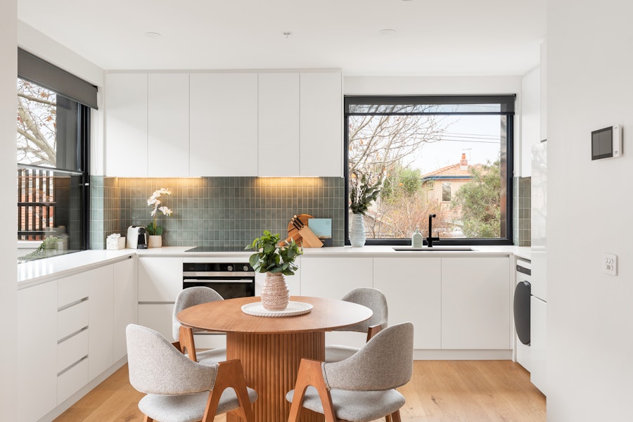 Kitchen - Two Bedroom Apartment - Urban Rest - Docker St Apartments - Melbourne