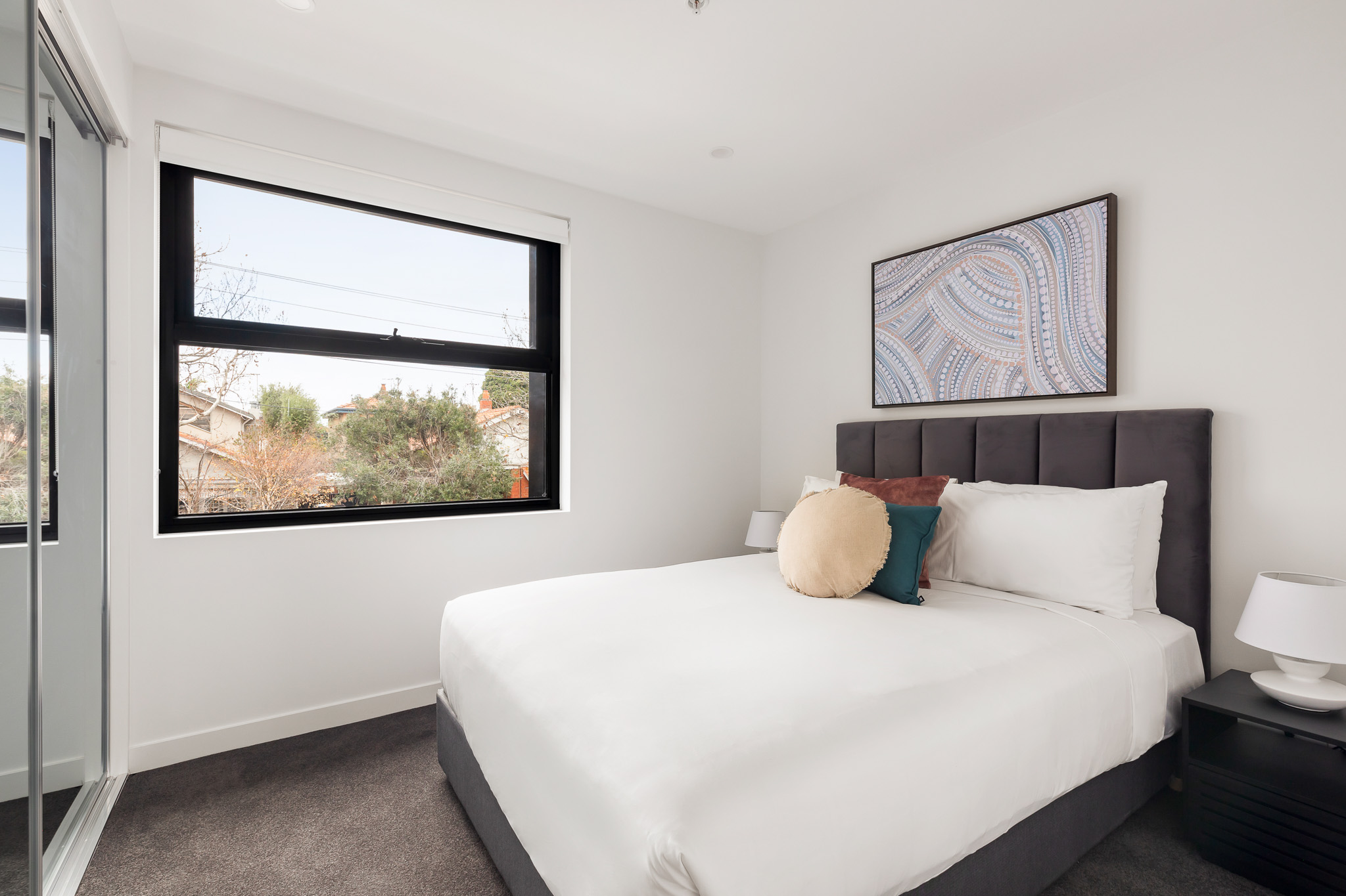 Bedroom - Two Bedroom Apartment - Urban Rest - Docker St Apartments - Melbourne