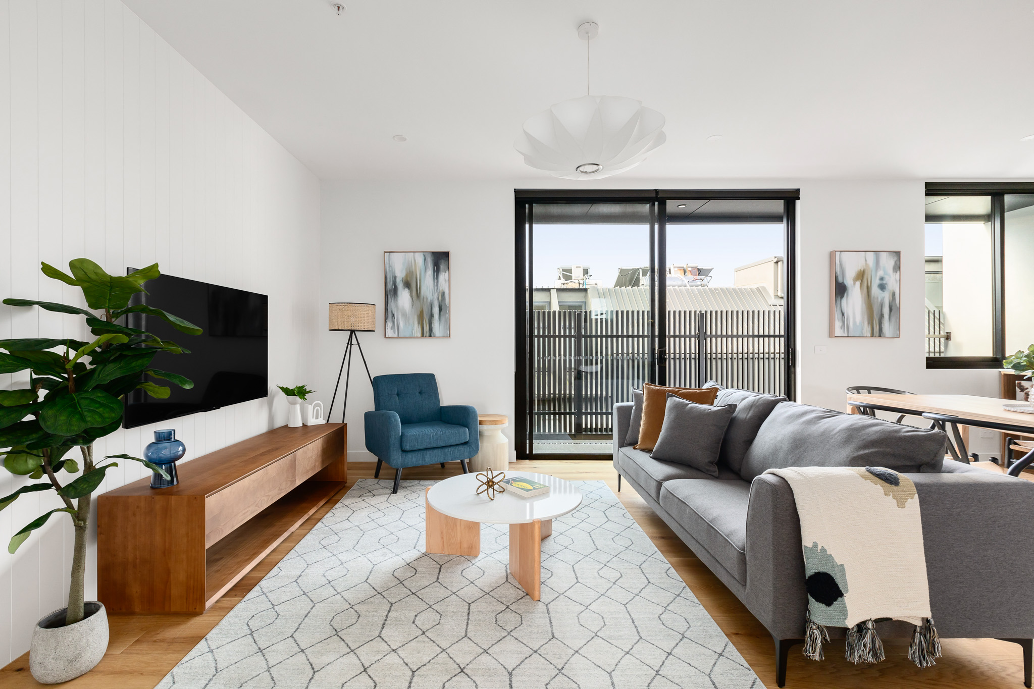 Lounge - Two Bedroom Apartment - Urban Rest - Docker St Apartments - Melbourne