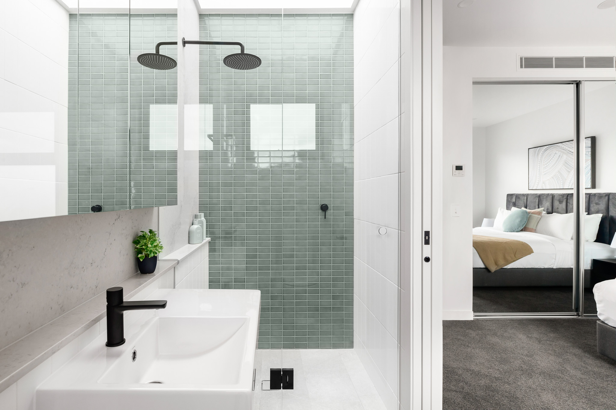 Bathroom - Two Bedroom Apartment - Urban Rest - Docker St Apartments - Melbourne