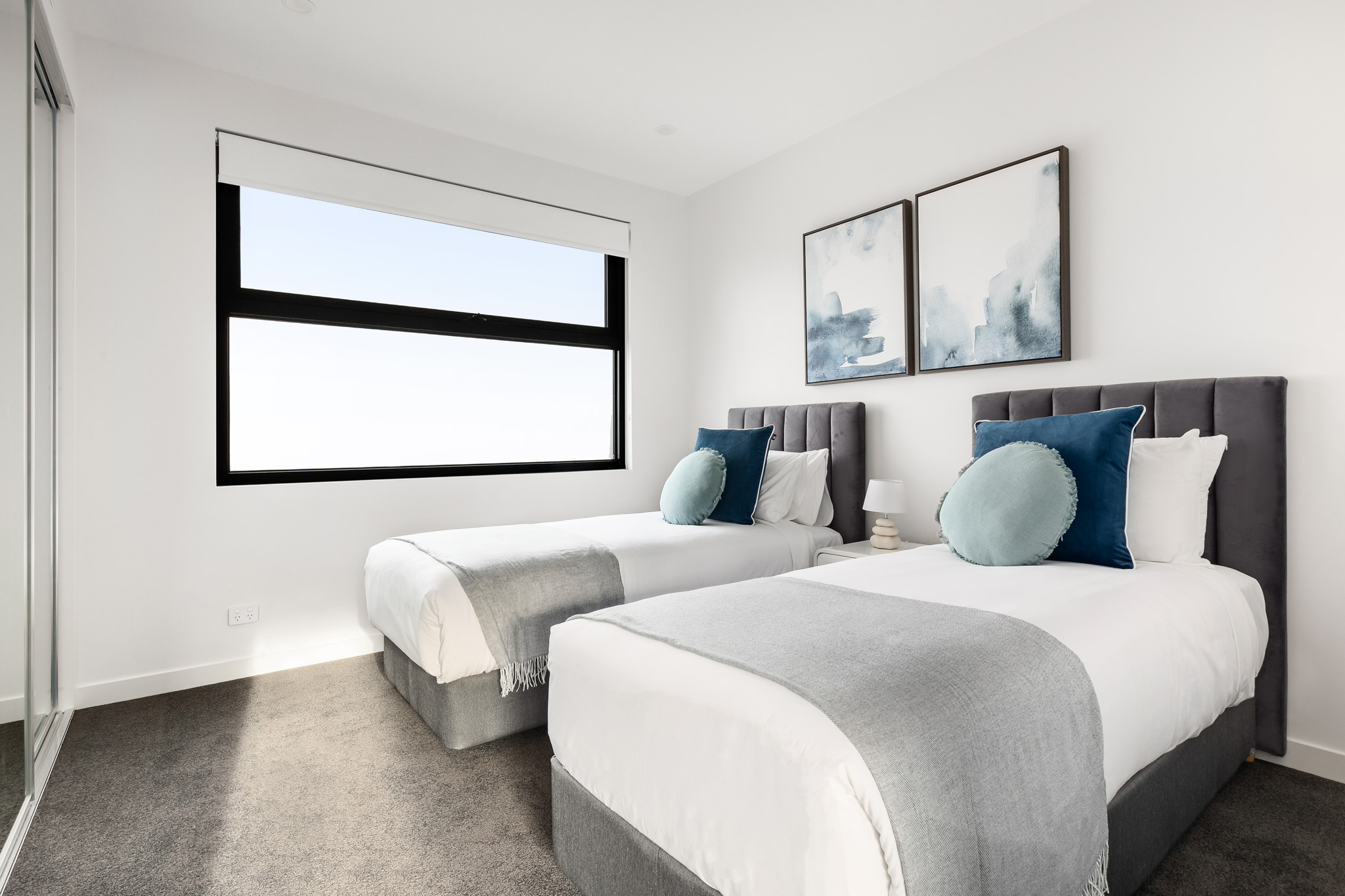 Bedroom - Two Bedroom Apartment - Urban Rest - Docker St Apartments - Melbourne