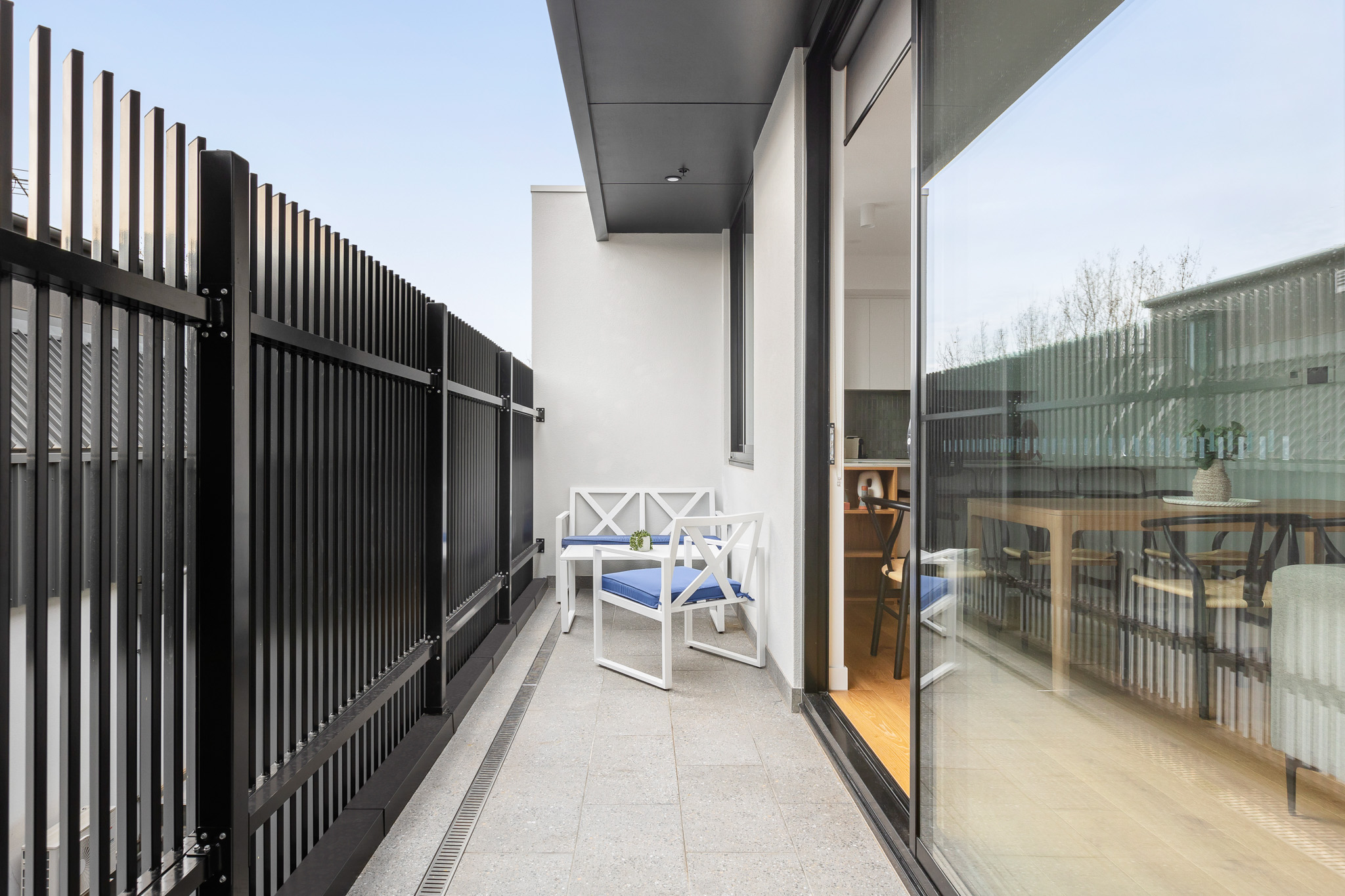 Balcony - Two Bedroom Apartment - Urban Rest - Docker St Apartments - Melbourne