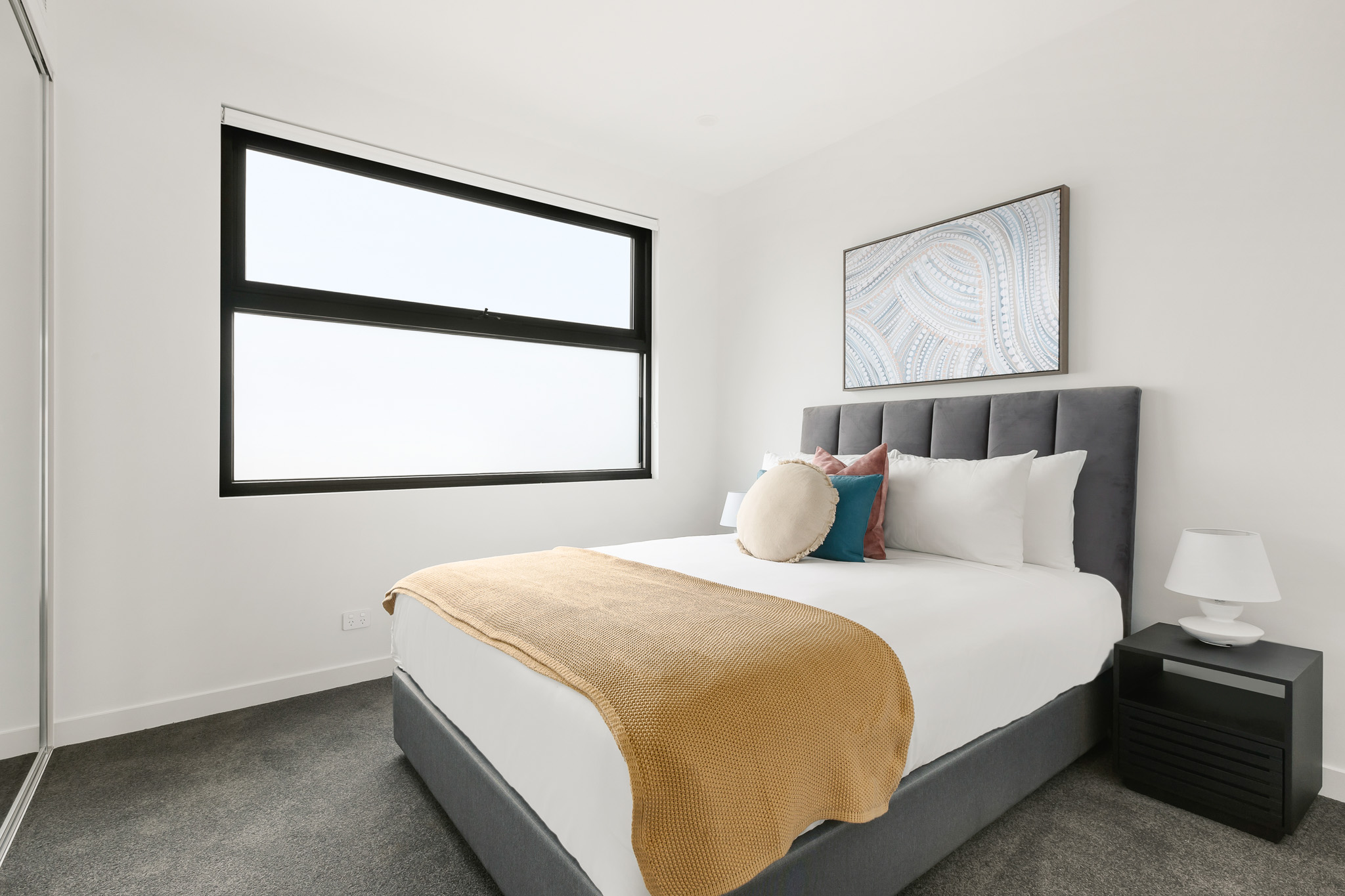 Bedroom 3 - Three Bedroom Apartment - Urban Rest - Docker St Apartments - Melbourne