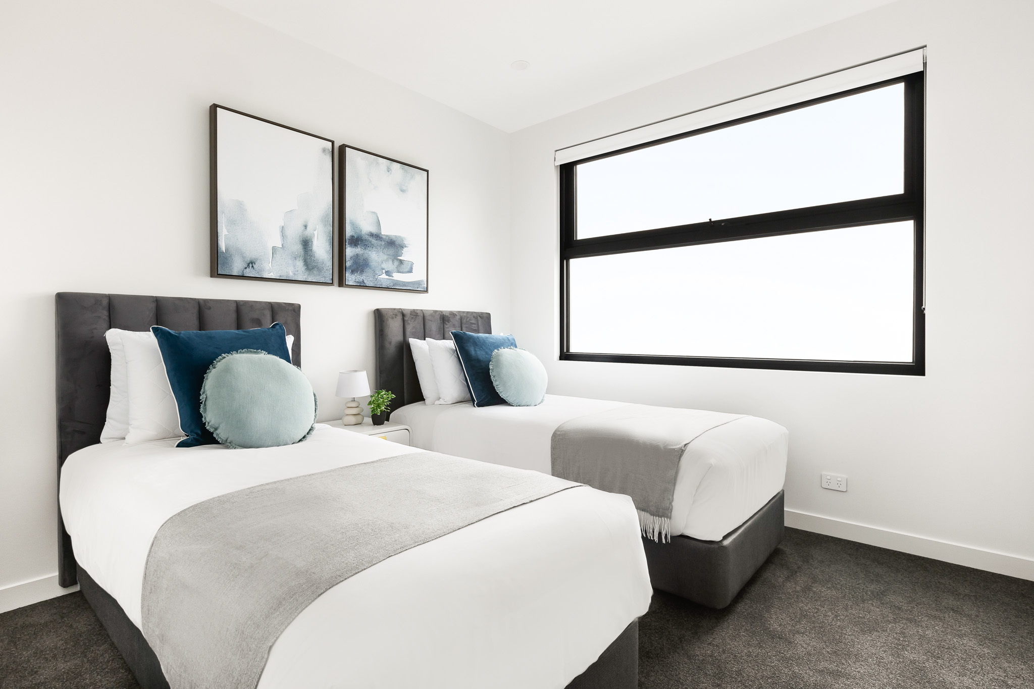 Bedroom - Three Bedroom Apartment - Urban Rest - Docker St Apartments - Melbourne