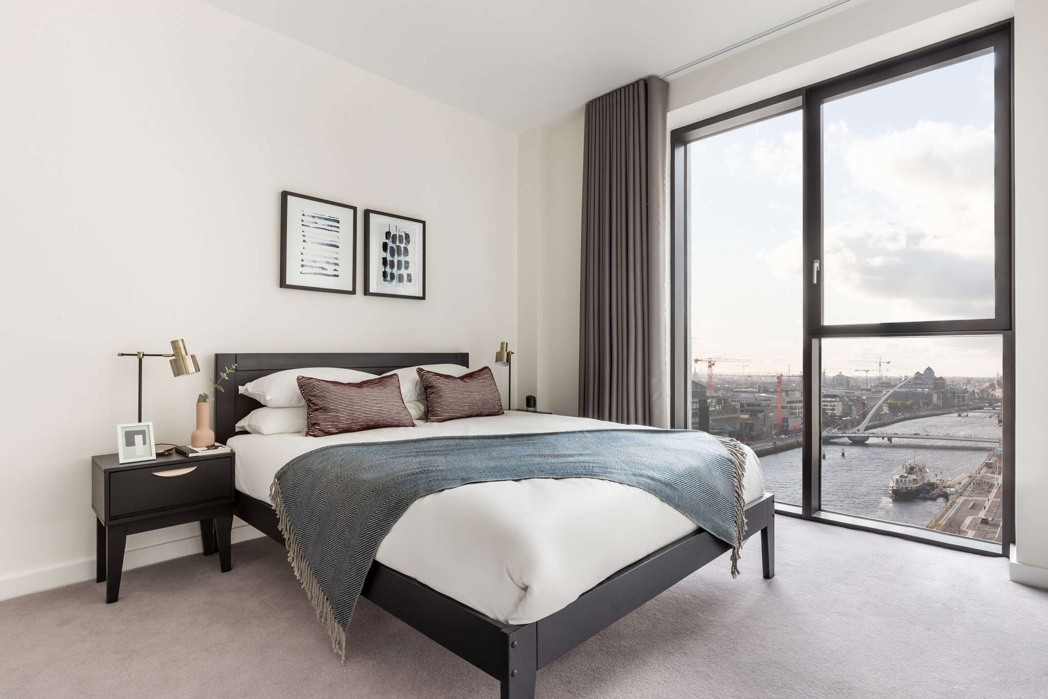 Bedroom, Two Bedroom Apartment at Urban Rest Docklands, Ireland