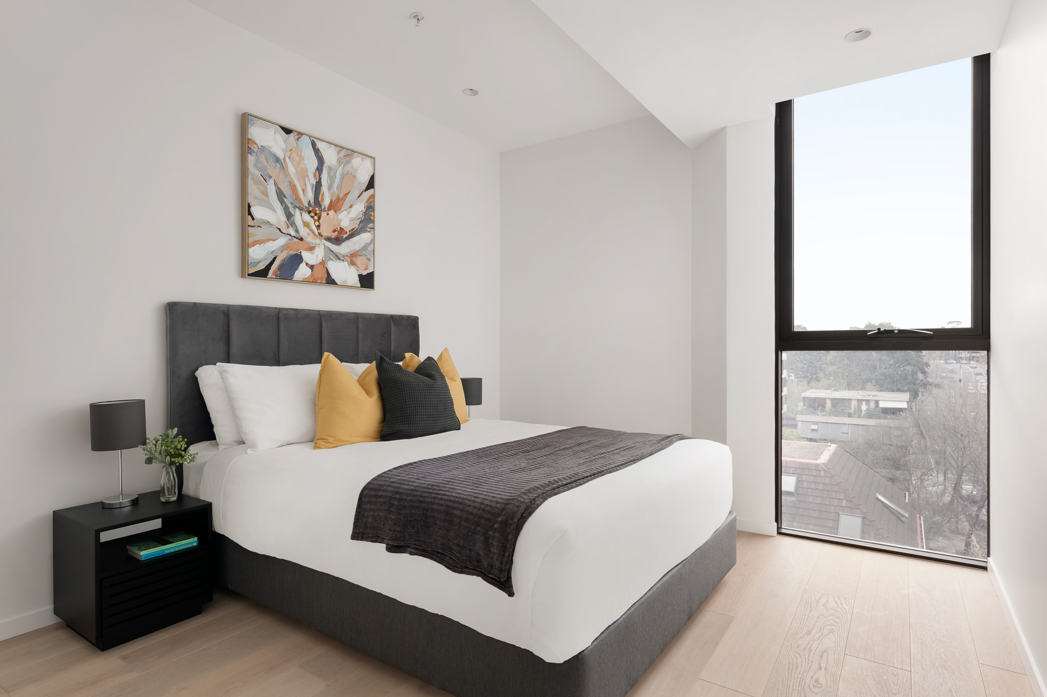 Bedroom - One Bedroom Apartment Plus Study - Urban Rest - North Sydney Apartments - Sydney