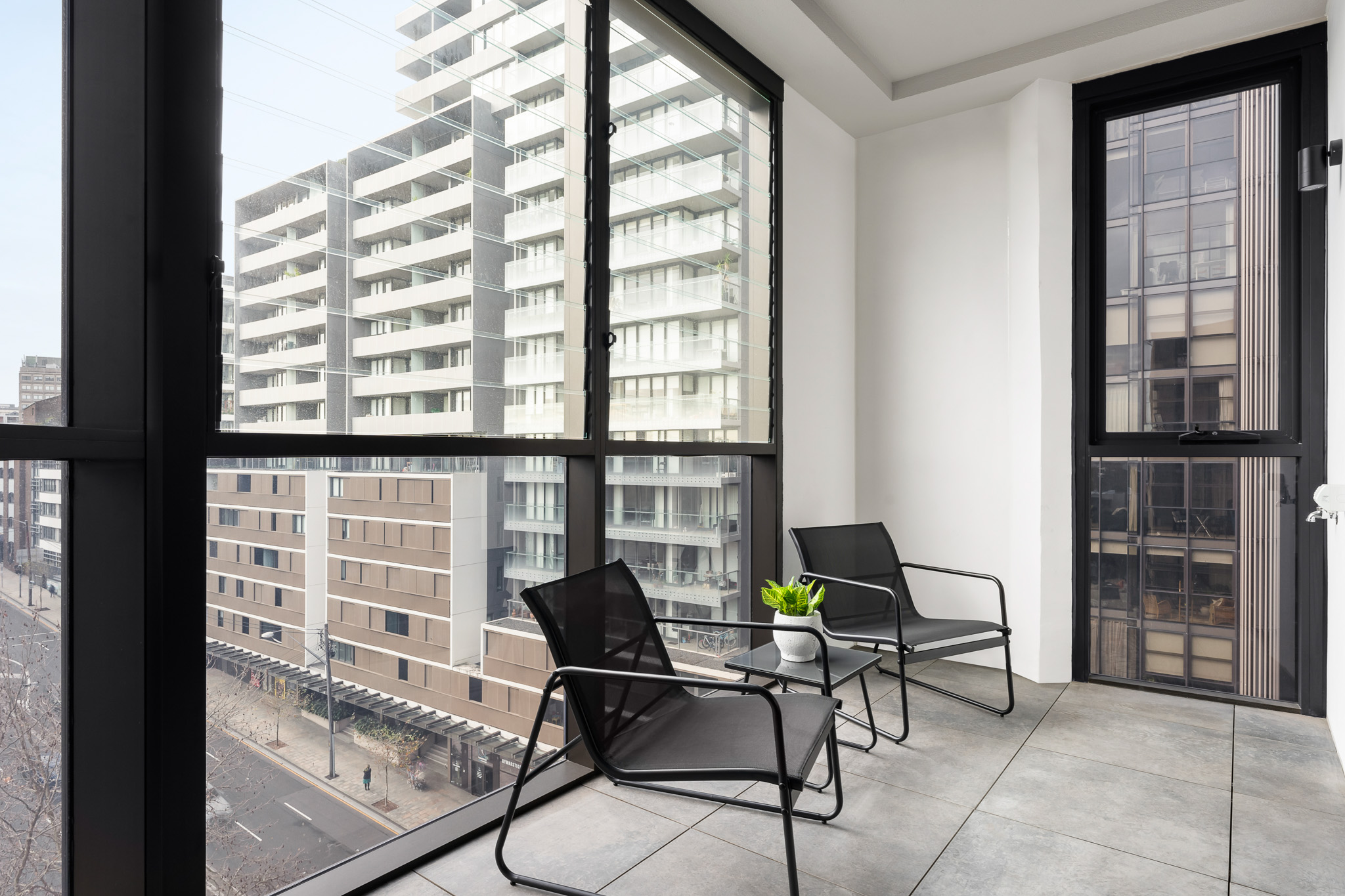 Balcony - One Bedroom Apartment Plus Study - Urban Rest - North Sydney Apartments - Sydney
