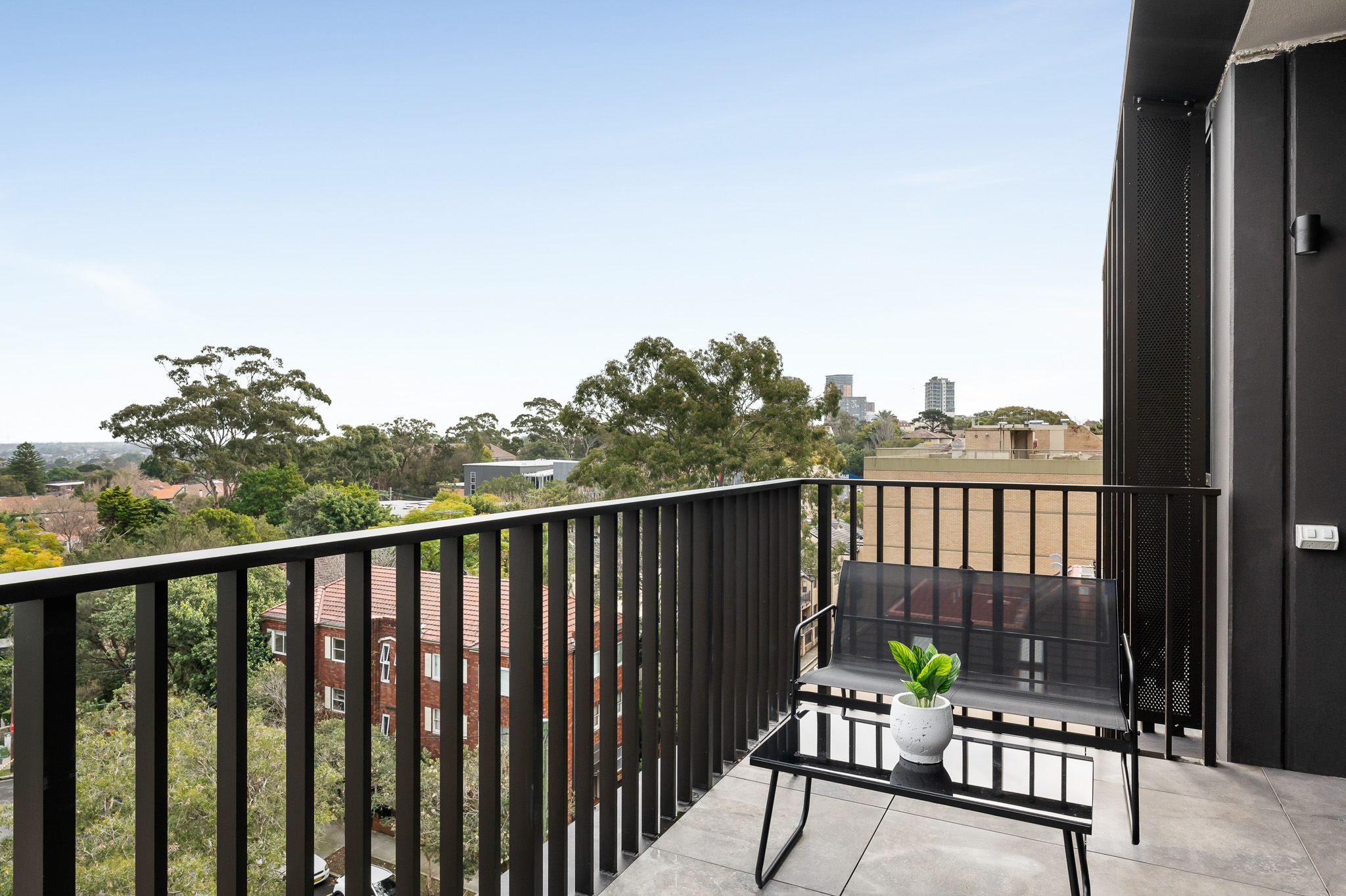 Balcony - Two Bedroom Apartment - Urban Rest - North Sydney Apartments - Sydney