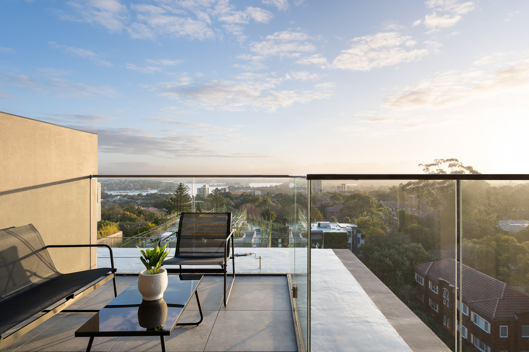Balcony - Three Bedroom Apartment - Urban Rest - North Sydney Apartments - Sydney