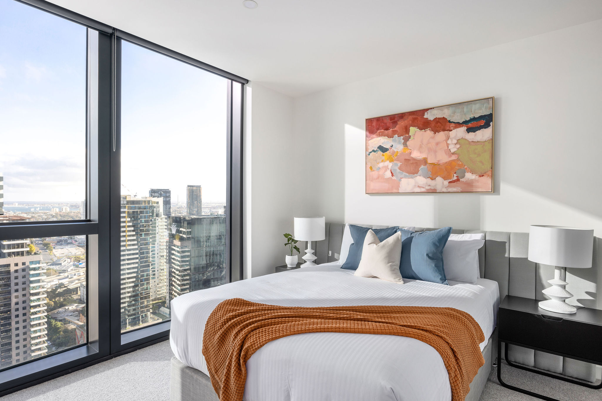 Bedroom - Three Bedroom Apartment - Home Southbank Melbourne - Urban Rest