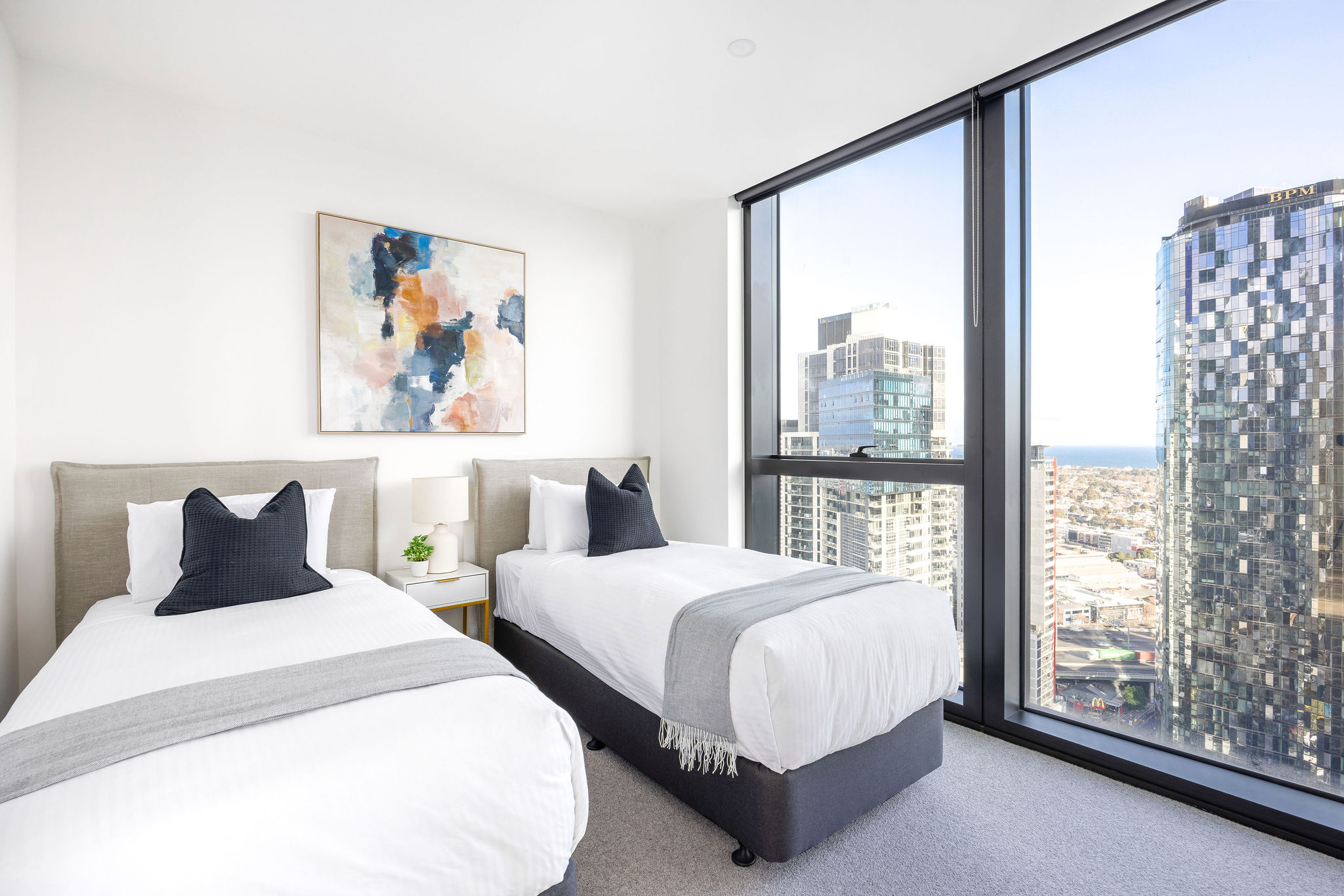 Bedroom - Three Bedroom Apartment - Home Southbank Melbourne - Urban Rest