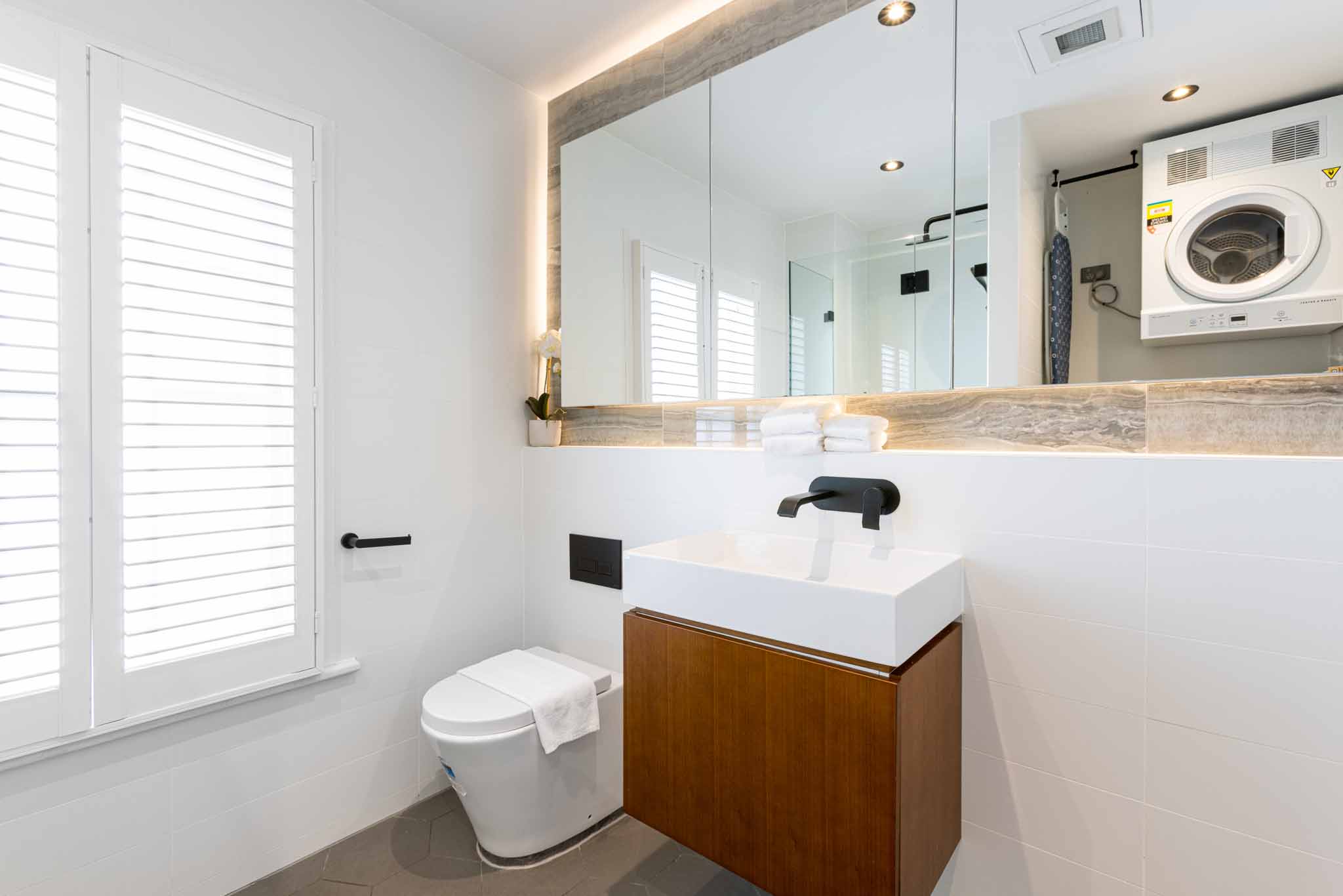 Bathroom, One Bedroom Apartment at Barangaroo Park Apartments by Urban Rest, Sydney