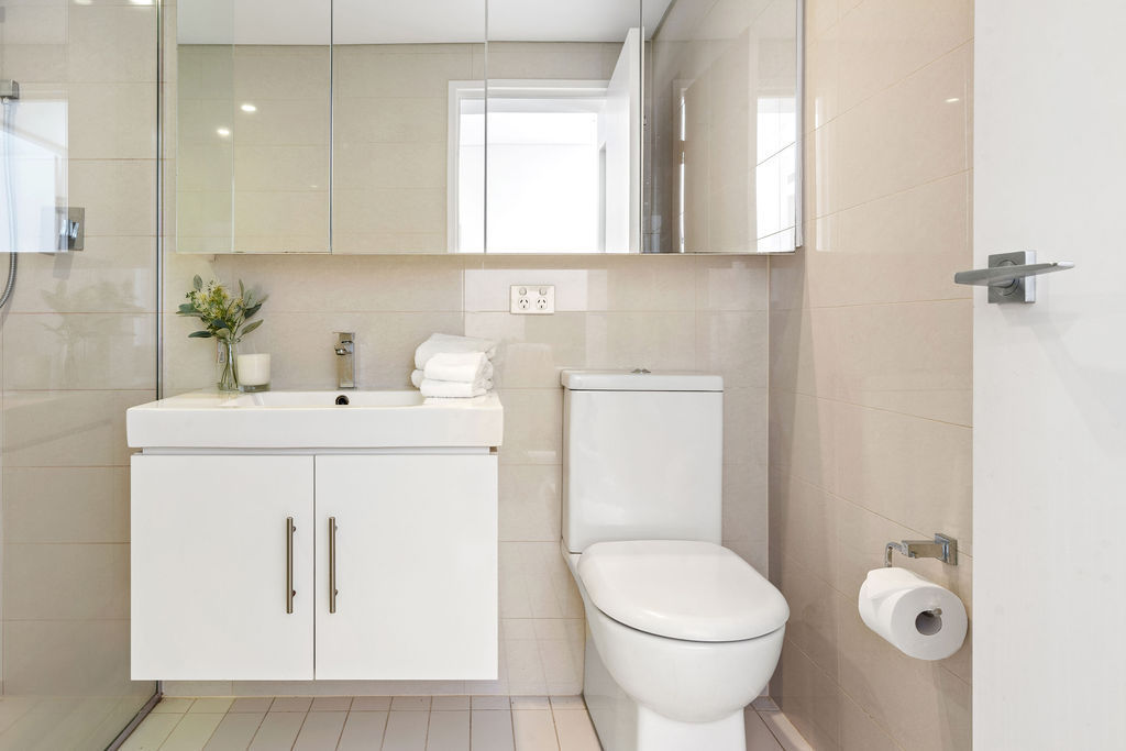 Bathroom - One Bedroom Apartment With Parking - Urban Rest - Alta Apartments - Sydney