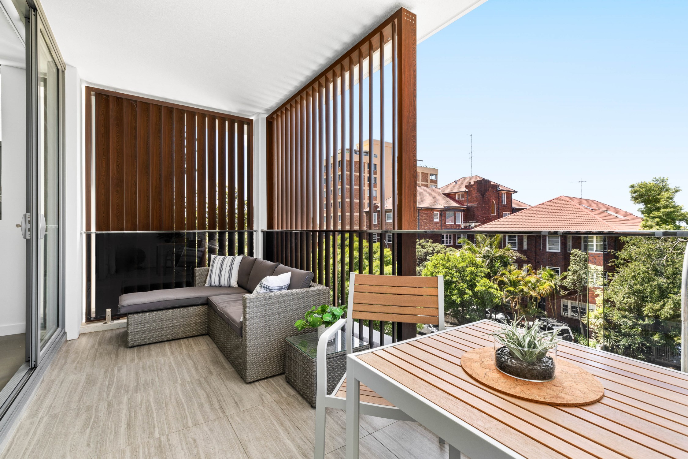 Balcony - One Bedroom Apartment - Urban Rest - Azure Apartments - Sydney