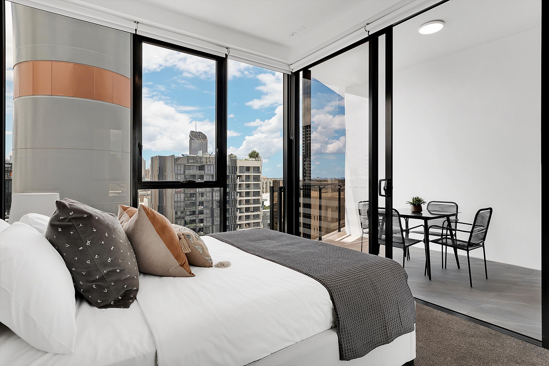 Bedroom - One Bedroom Apartment With Study - Urban Rest - Halo Apartments - Brisbane