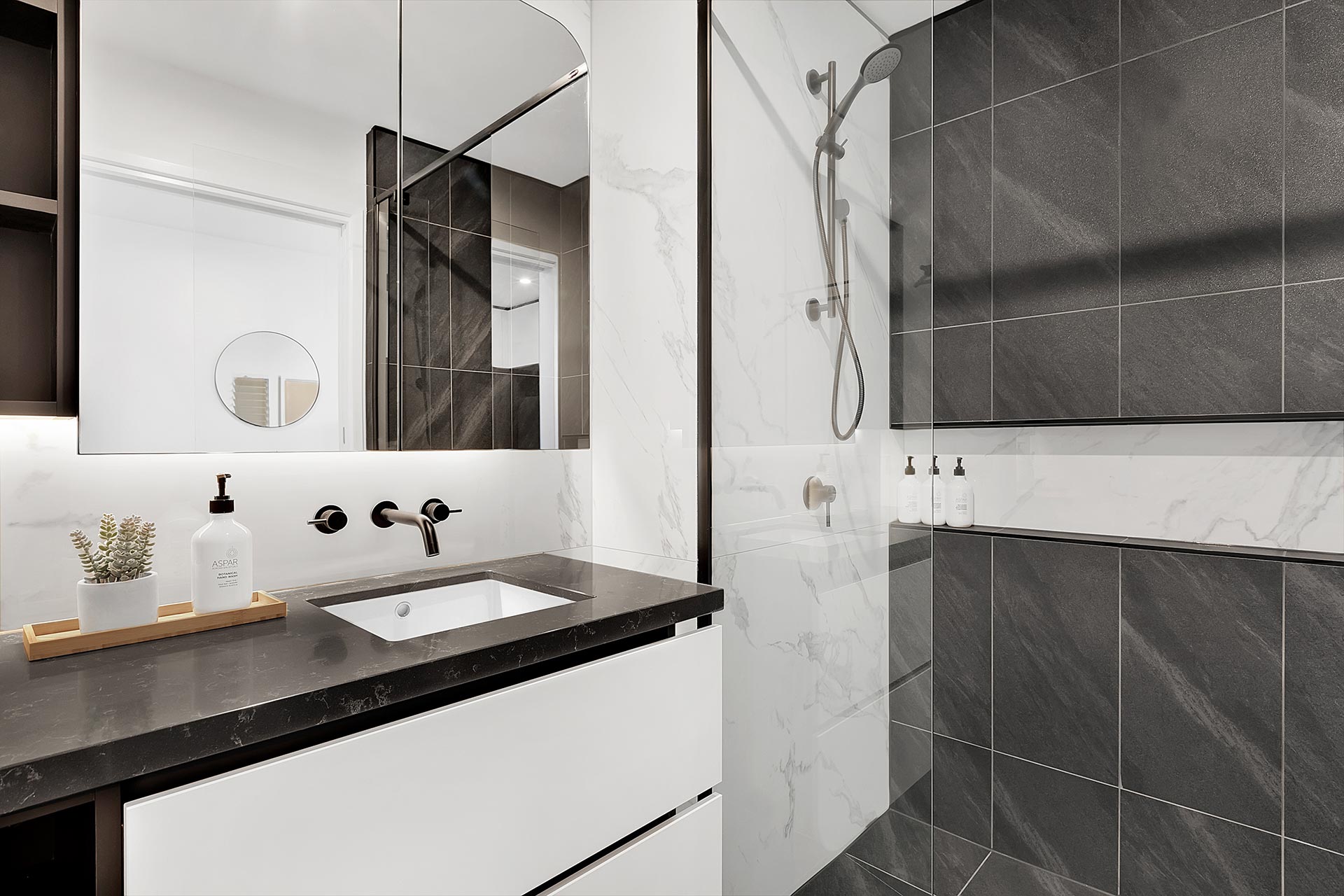 Bathroom - One Bedroom Apartment With Study - Urban Rest - Halo Apartments - Brisbane